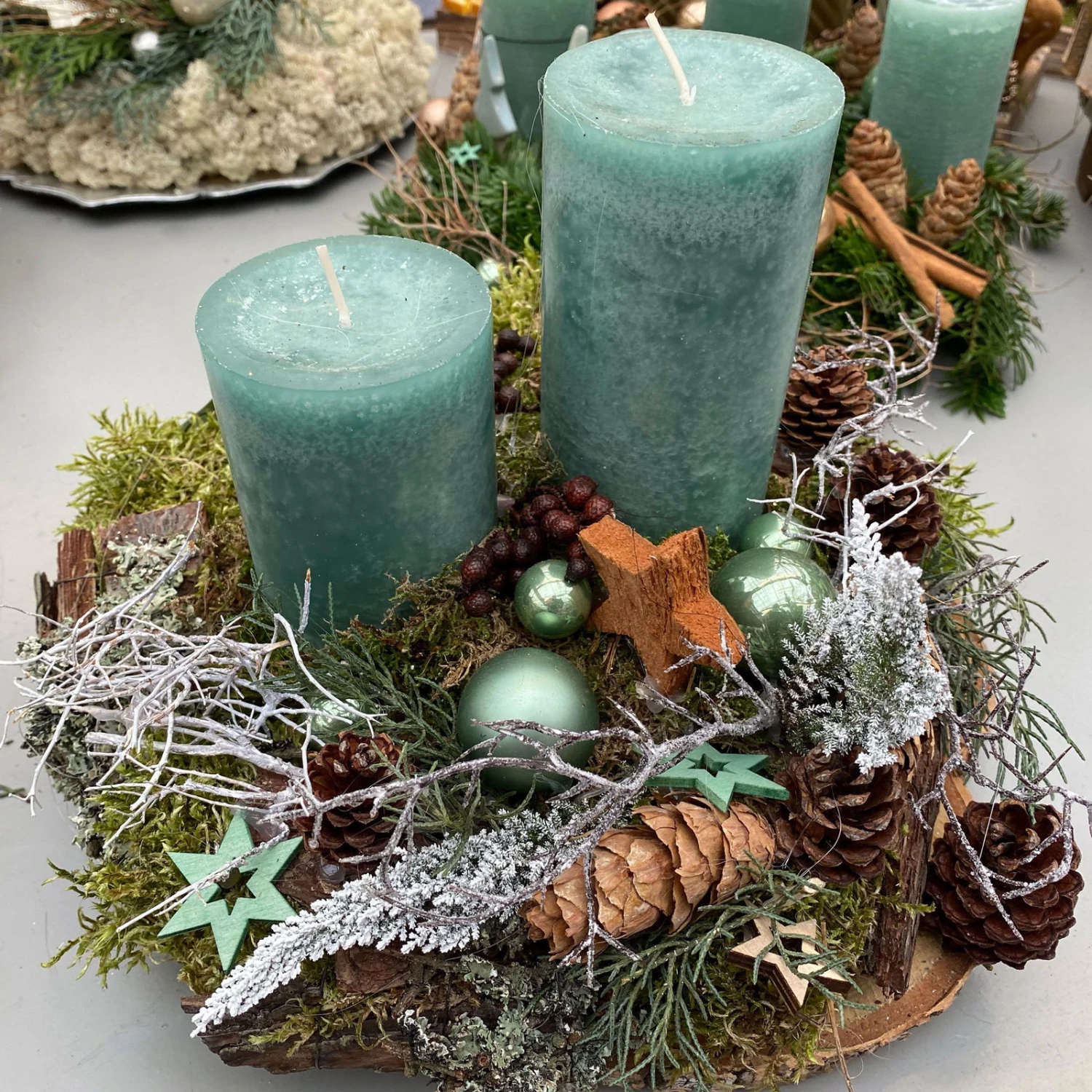 Waldmoos In Der Holzkiste, Ca. 25x13x7 Cm, 4er-Set - Image 3