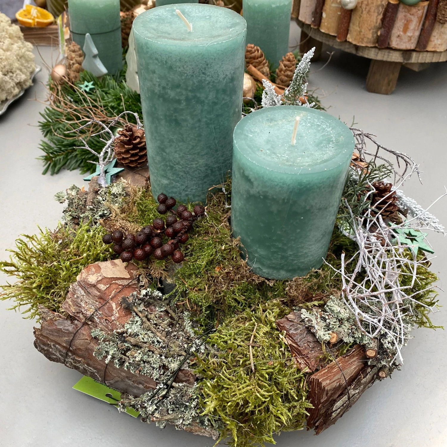 Waldmoos In Der Holzkiste, Ca. 25x13x7 Cm, 4er-Set - Image 4