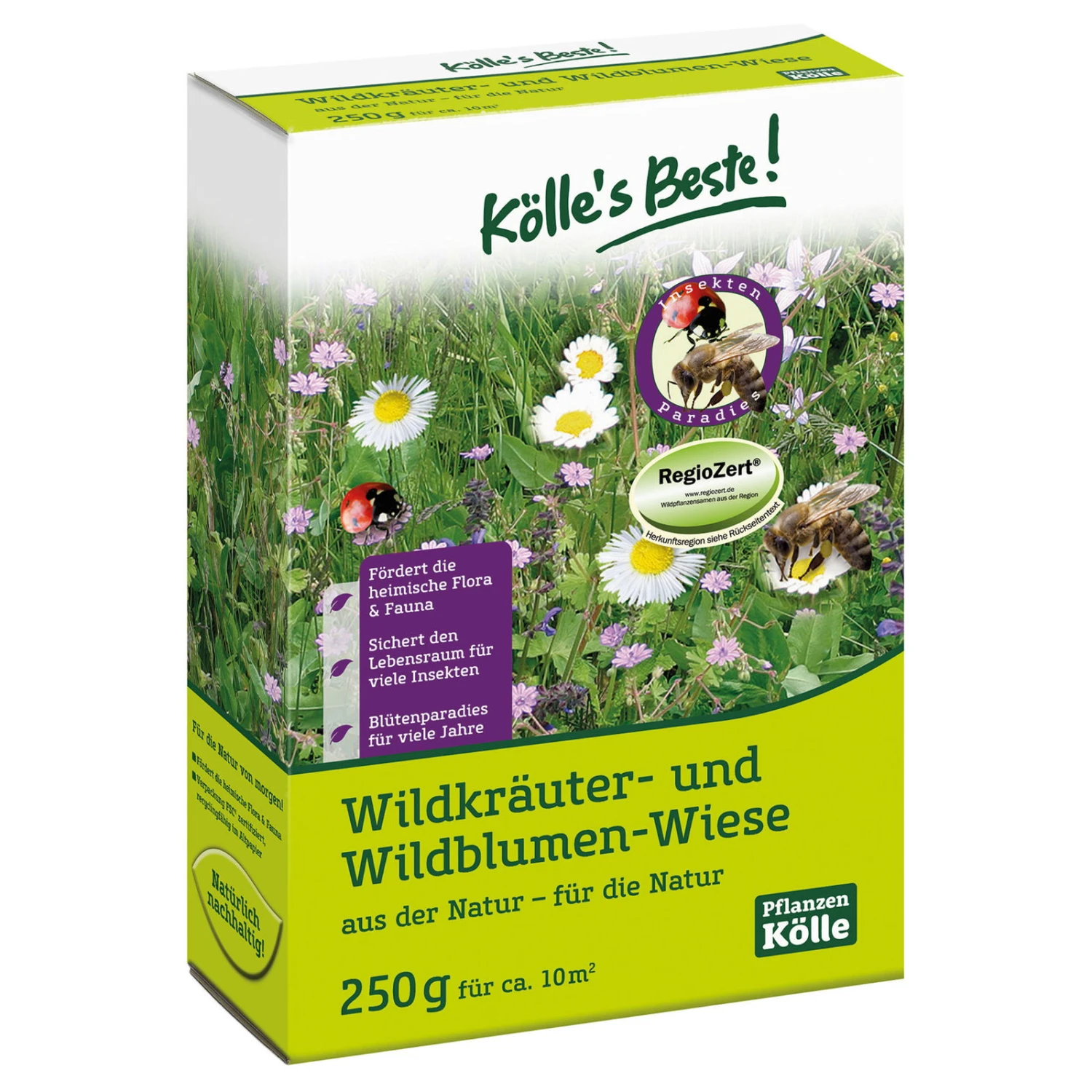 Kölle's Beste Wildkräuter- & Wildblumen-Wiese, Ostdeutsches Tiefland, 250 G
