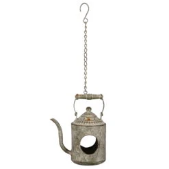 Futterstation 'Teekanne', Grau-braun, 20 X 13 X H25 Cm