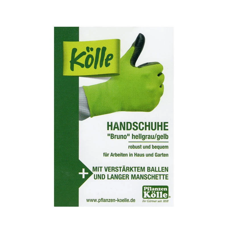 Kölle Arbeitshandschuhe "Bruno" Gr. 10, Hellgrau/gelb - Image 4