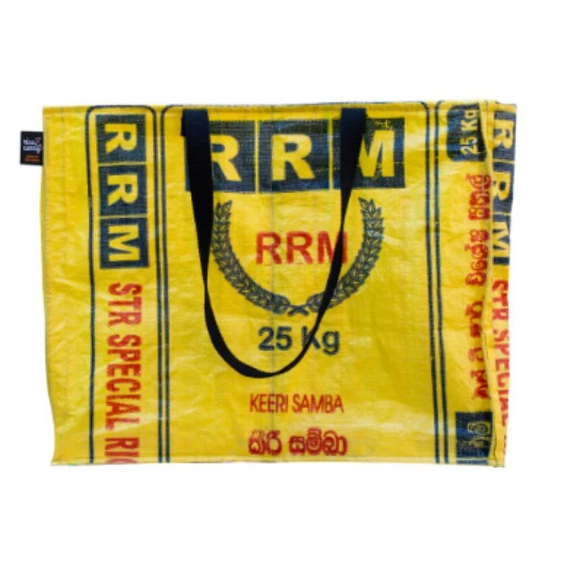 Wertstoffsammeltasche, Bunt, Aus Reissäcken, Ca. 40 X 40 X 50 Cm - Image 2