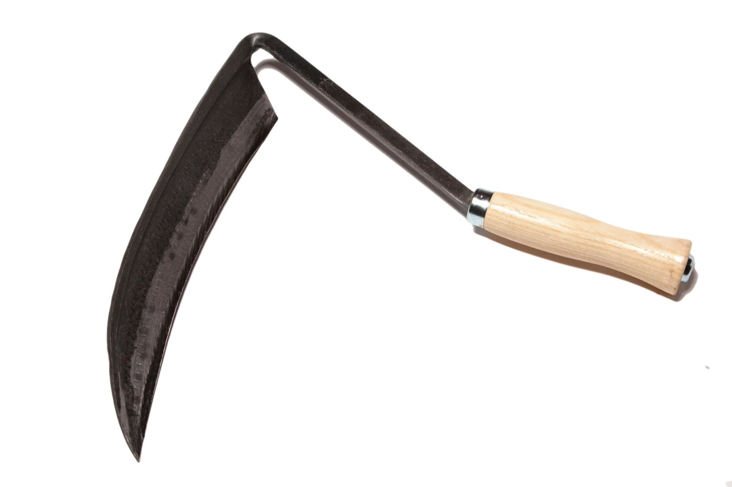 Krumpholz Sensensichel Geschmiedet Mit Lackiertem Eschengriff, StiellÀnge 14 Cm