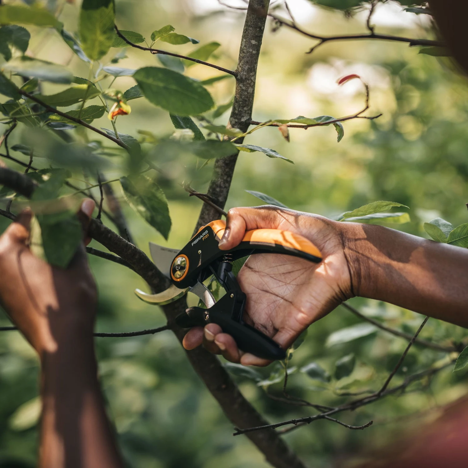 Fiskars Bypass-Schere 'PowerLever', Schwarz/orange - Image 2