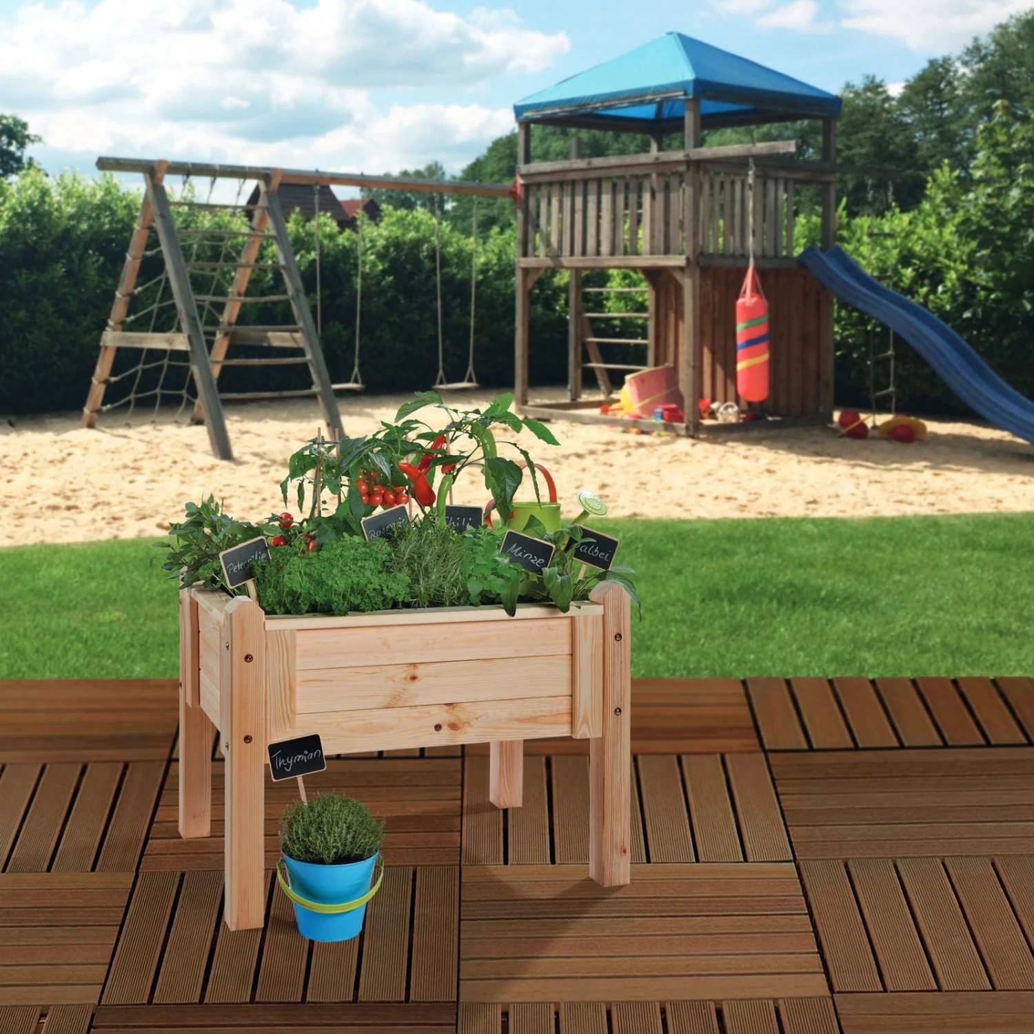 Kinderhochbeet 'Sophia', Naturbelassen, Ca. 70 X 50 X 56 Cm - Image 4