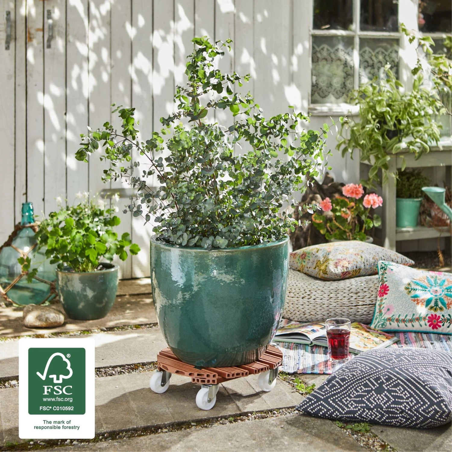 Multi Roller WPC, 150 Kg Tragkraft, Ca. 39 X 39 X 11 Cm - Image 2