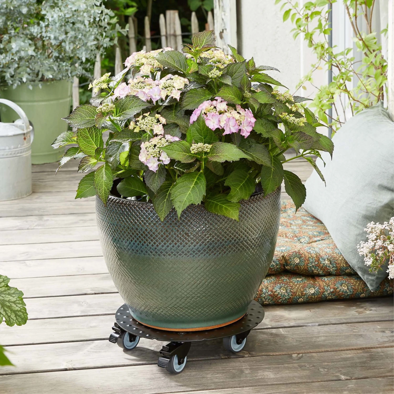 Pflanzenroller 'Alaska', Tragkraft 150 Kg, Anthrazit, Alu, 7 X 30 X 30 Cm - Image 2