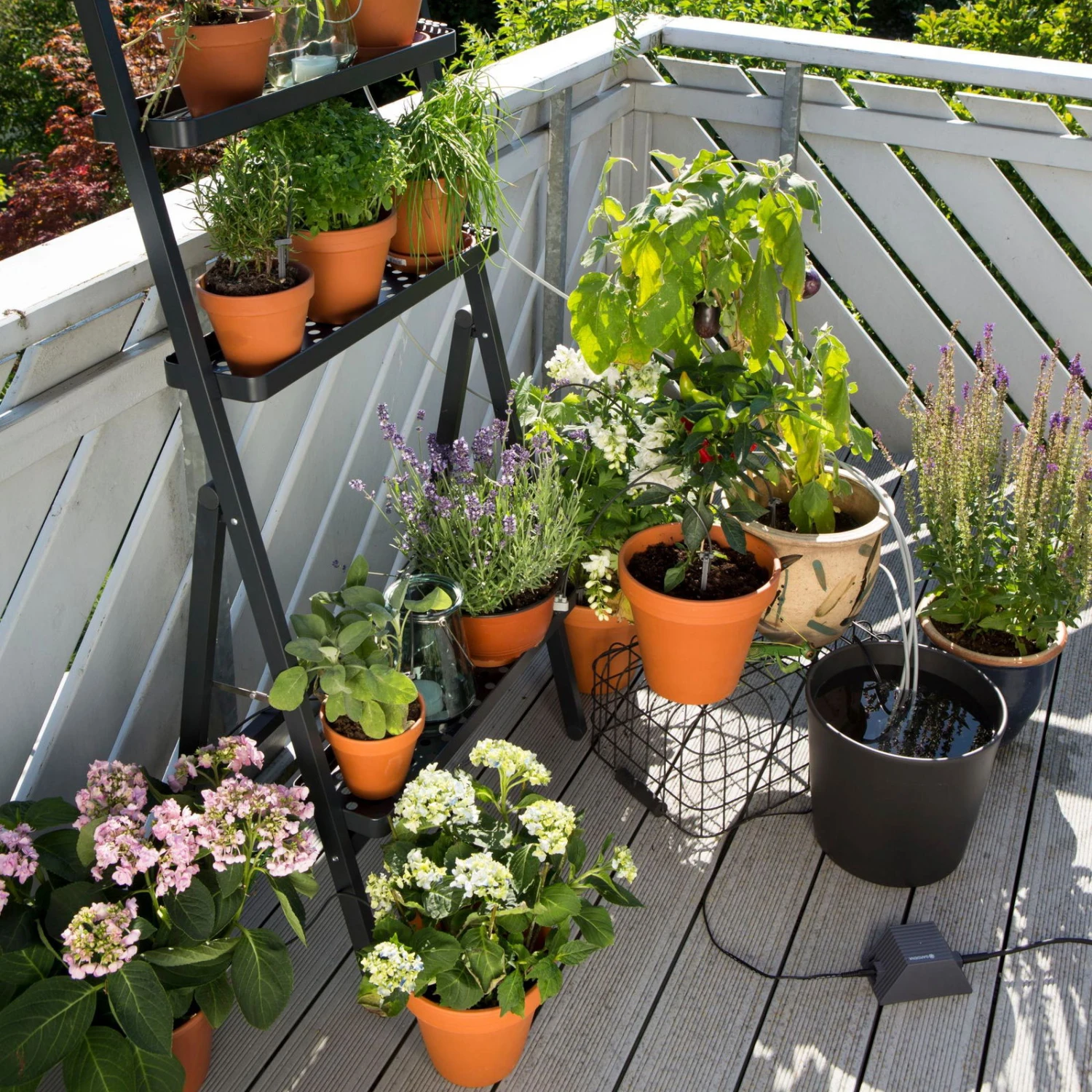 Gardena Urlaubsbewässerung City-Gardening, Bis Zu 36 Töpfe, Transformator, Zeitschaltuhr - Image 4