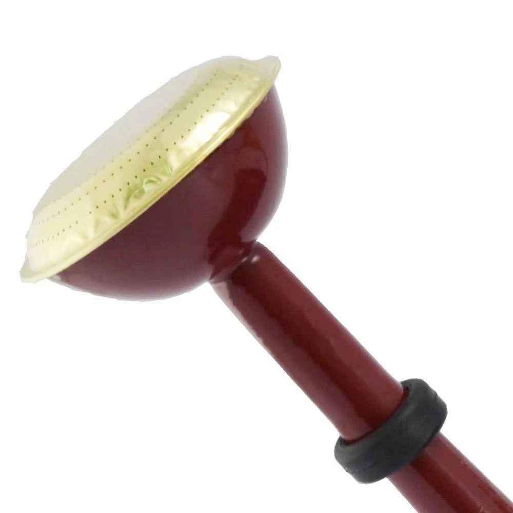 Zinkgießkanne Mit Holzgriff Und Messingbrause, Weinrot - Image 2