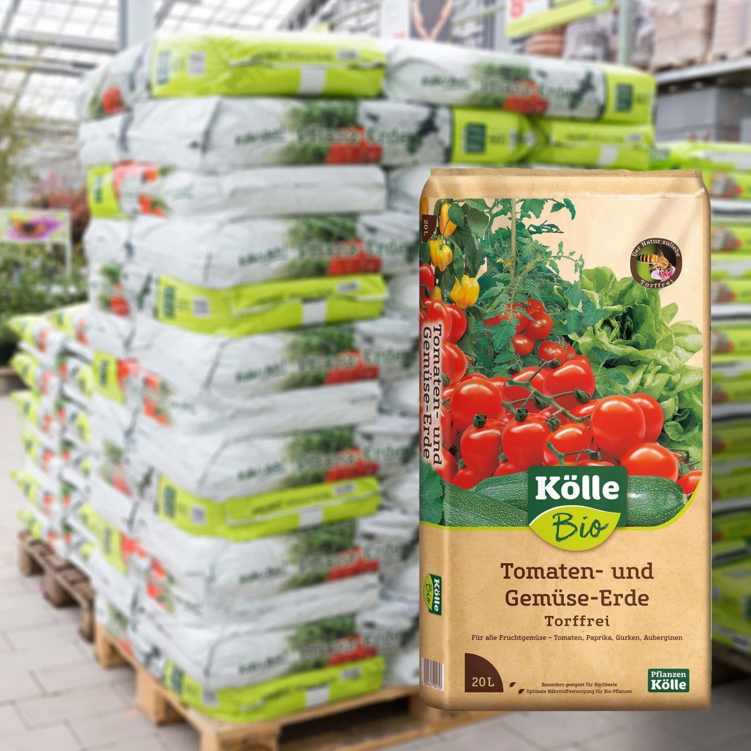 Tomaten- Und Gemüseerde Torffrei, 780l , 39 Sack á 20 L