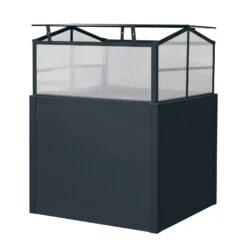 Mini-Gewächshaus, Anthrazit, 87 X 87 X 76 Cm