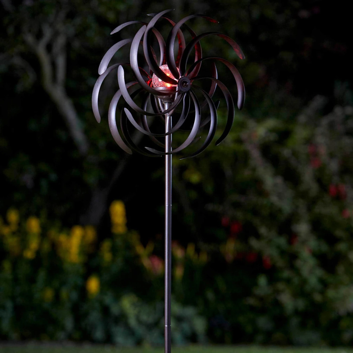 Solarwindrad Spiro, Integrierte Solarkugeln, 130 X 38 Cm - Image 3