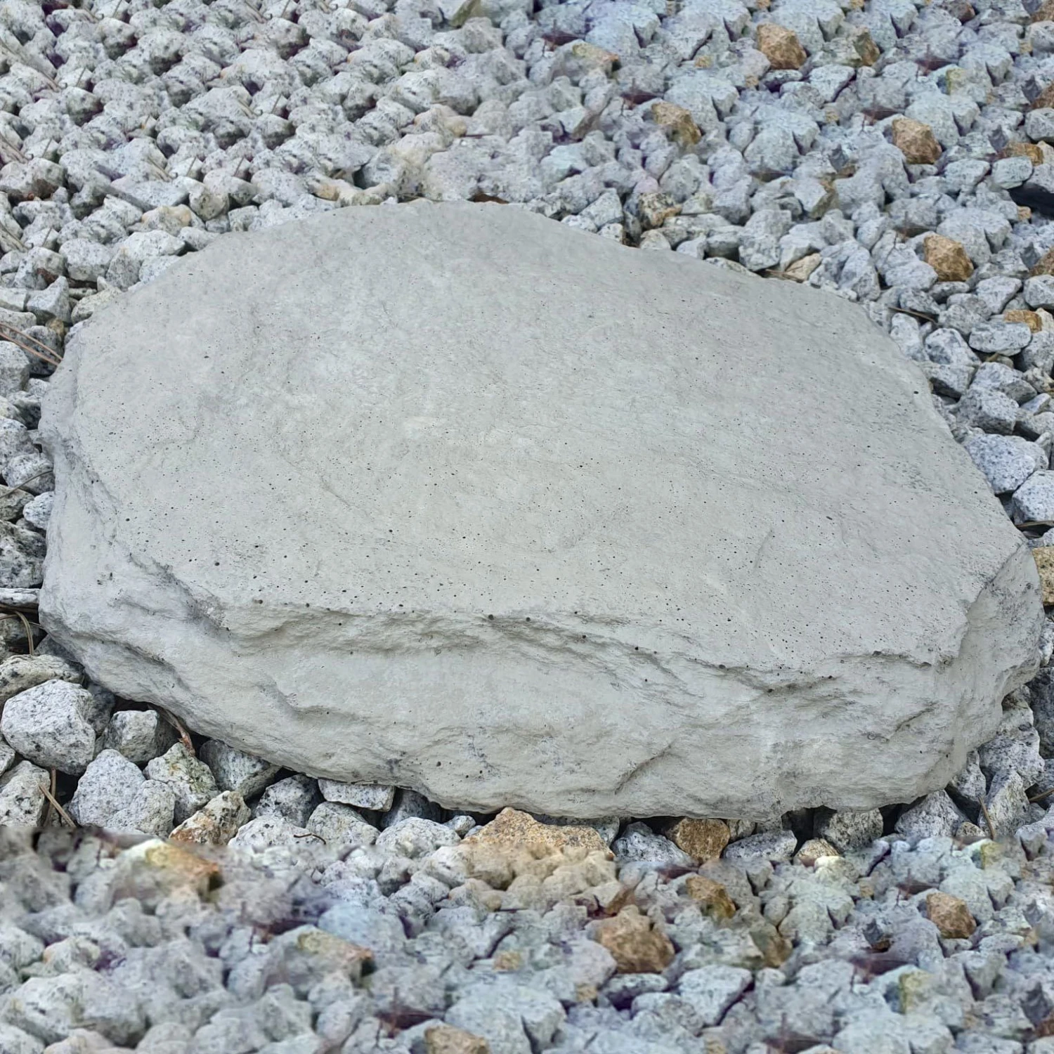 Kölle Beton-Trittstein 'Typ A', Grau, In Natursteinoptik, 42 X 37 X 3 Cm