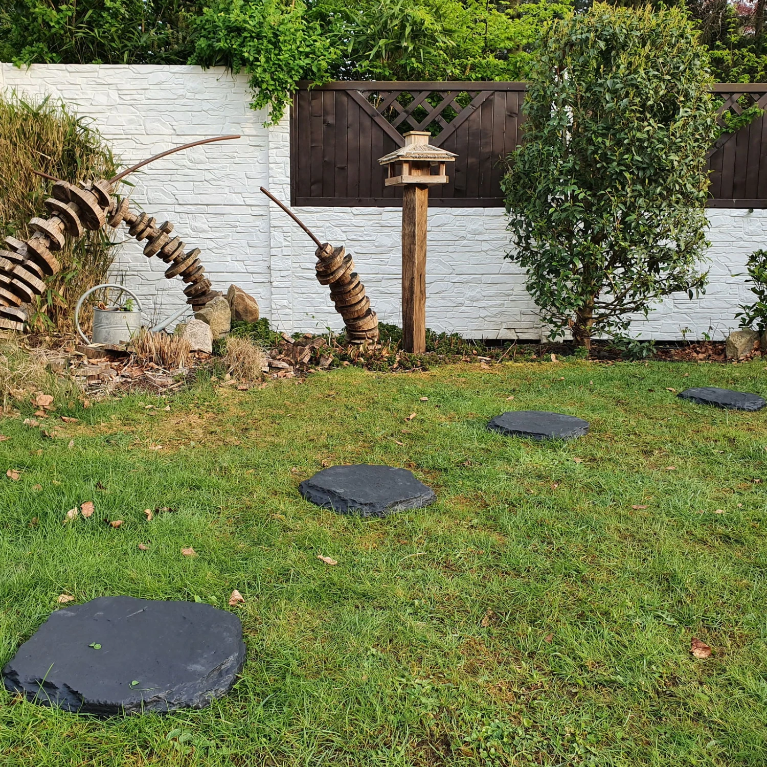 40er-Set Beton-Trittstein 'Typ A', Anthrazit, In Natursteinoptik, 42 X 37 X 3 Cm - Image 3