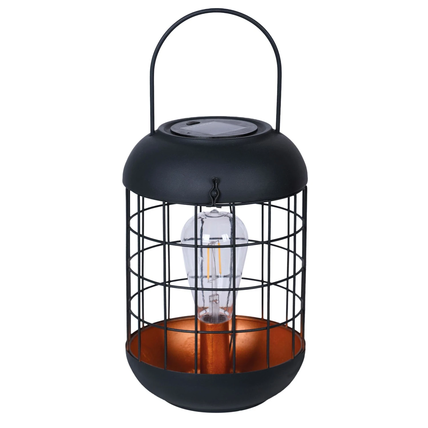 Solarlaterne 'Lighthouse', Schwarz, Metall, Höhe 26 Cm - Image 2