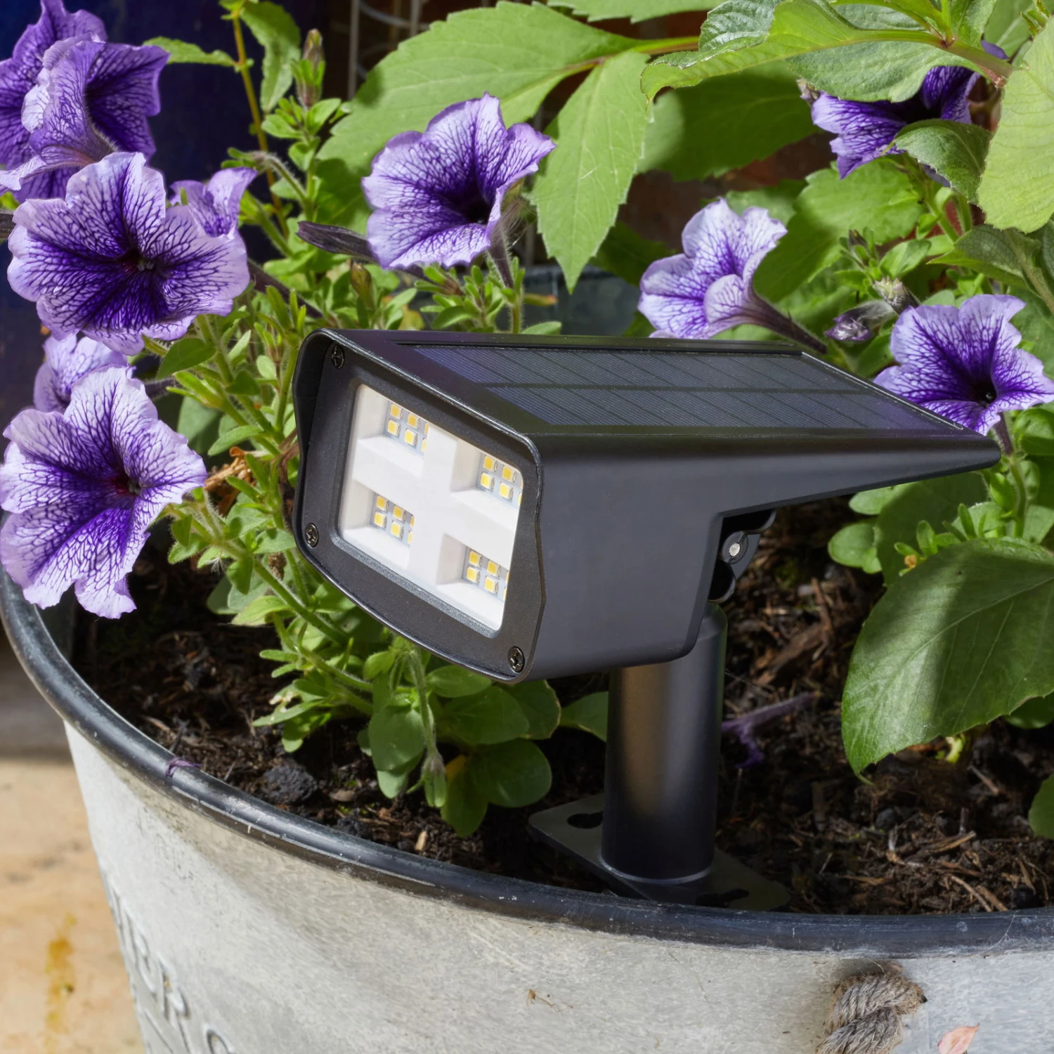 Gartenstrahler 'Revo', Schwarz, Kunststoff - Image 3