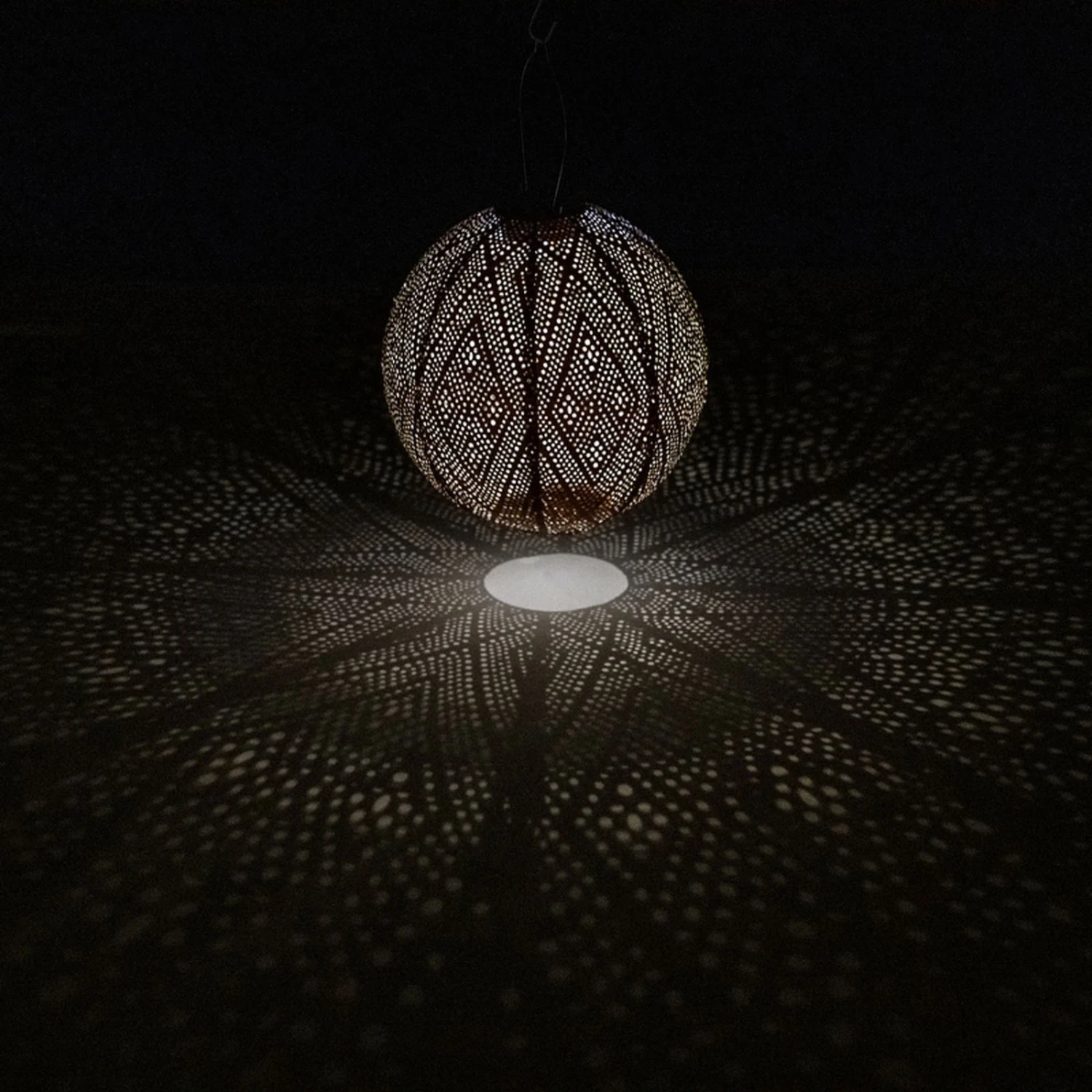 Solarlaterne 'Round 30', Helltaupe, Ø 30 X 29 Cm - Image 2