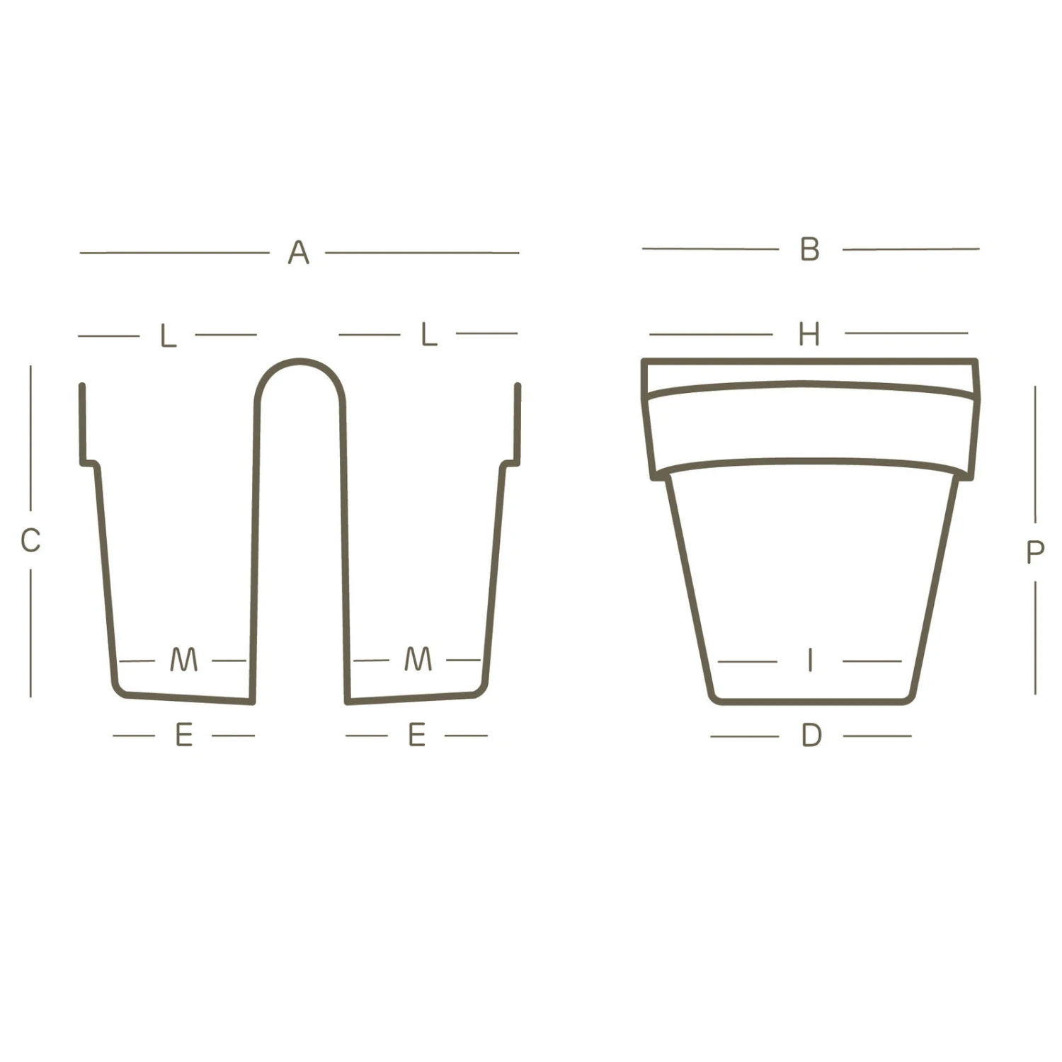 Balkon-Hängetopf Be Up Duo Mit Wasserreservoir Farbe Taupe, 25 Cm, Erdvol. 8 L - Image 2