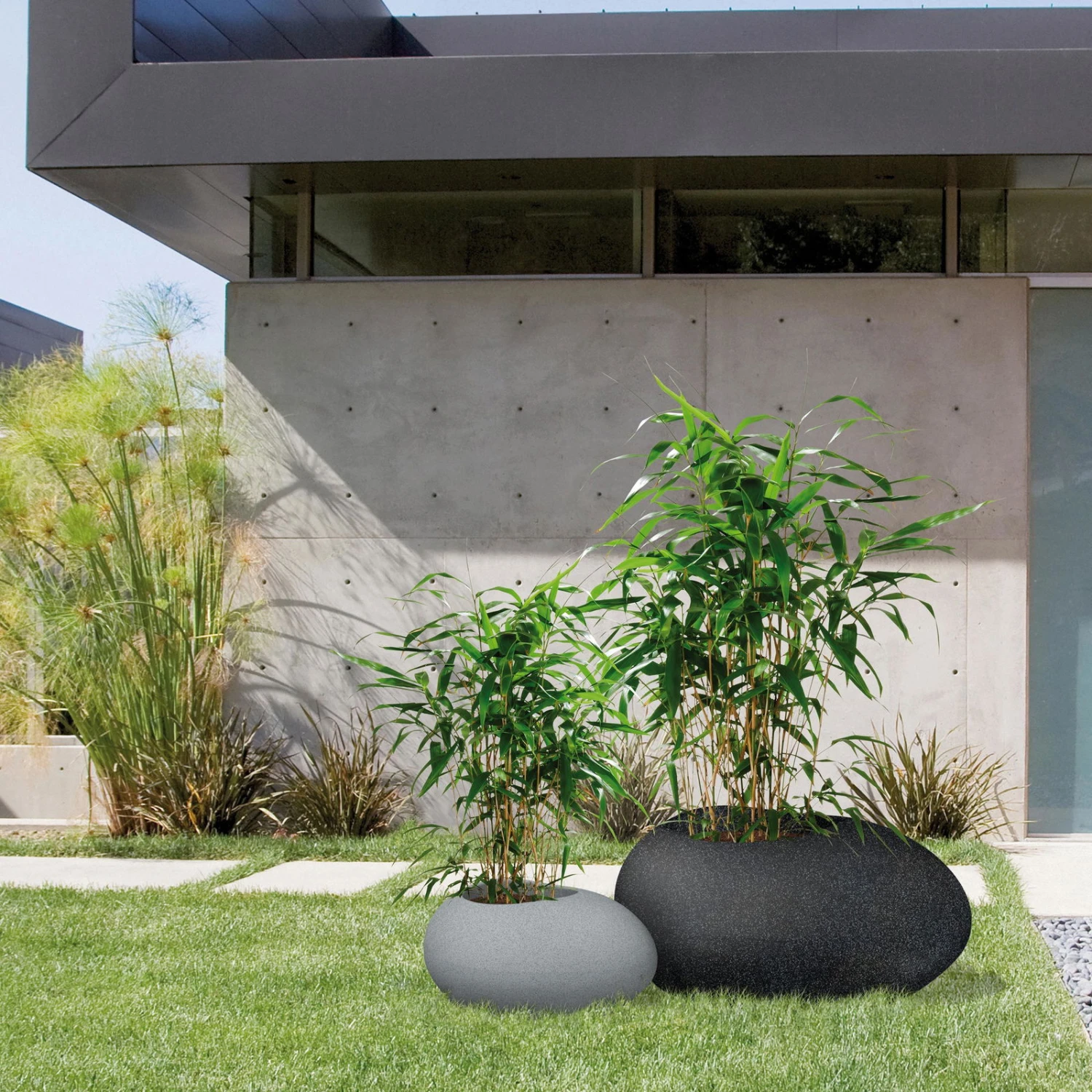 Pflanzstein Flow, Stony Black, L 48 X B 38 X H 23 Cm - Image 3