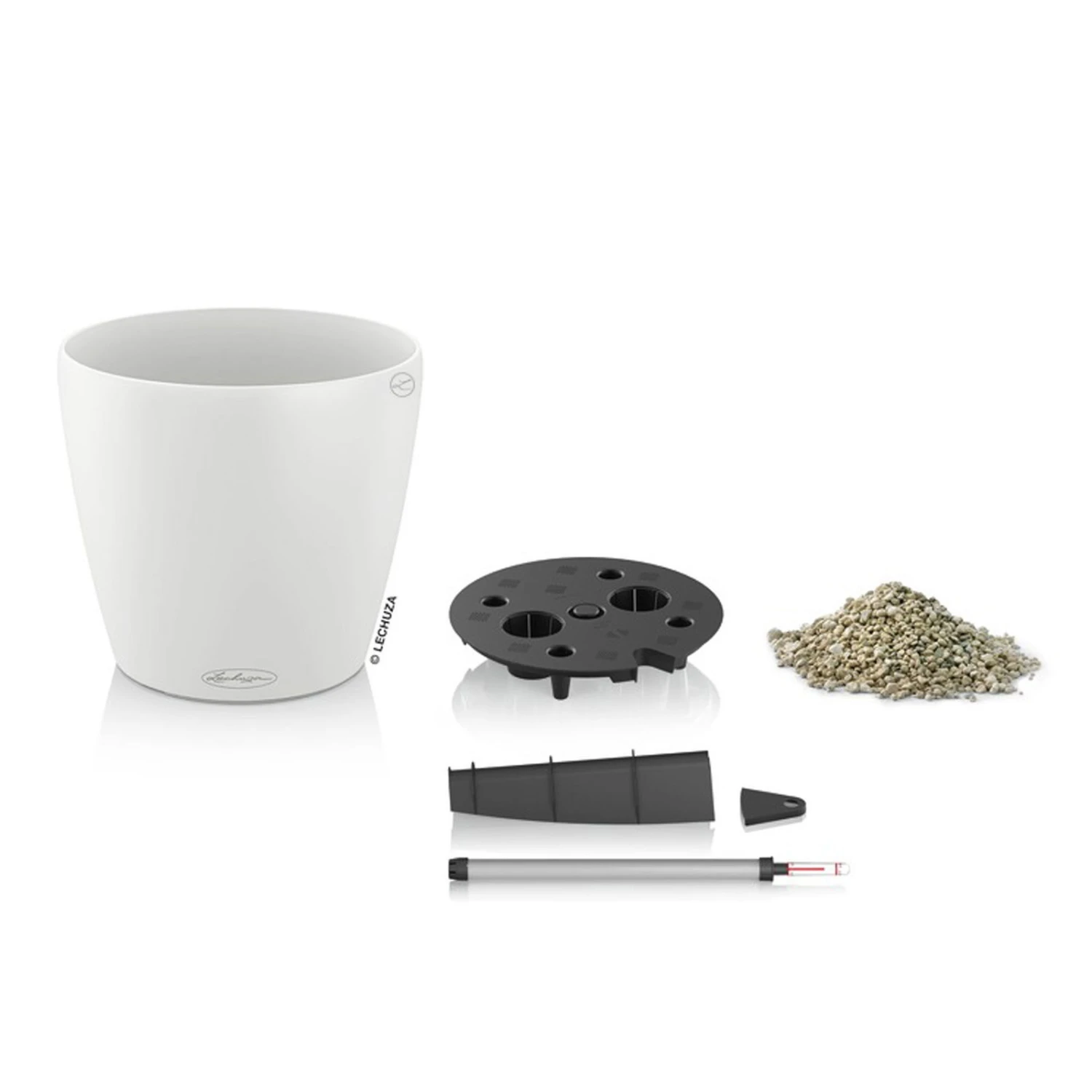 LECHUZA Pflanzgefäß 'Classico Color 70', Weiß, Ø 70 X H 64,5 Cm - Image 2
