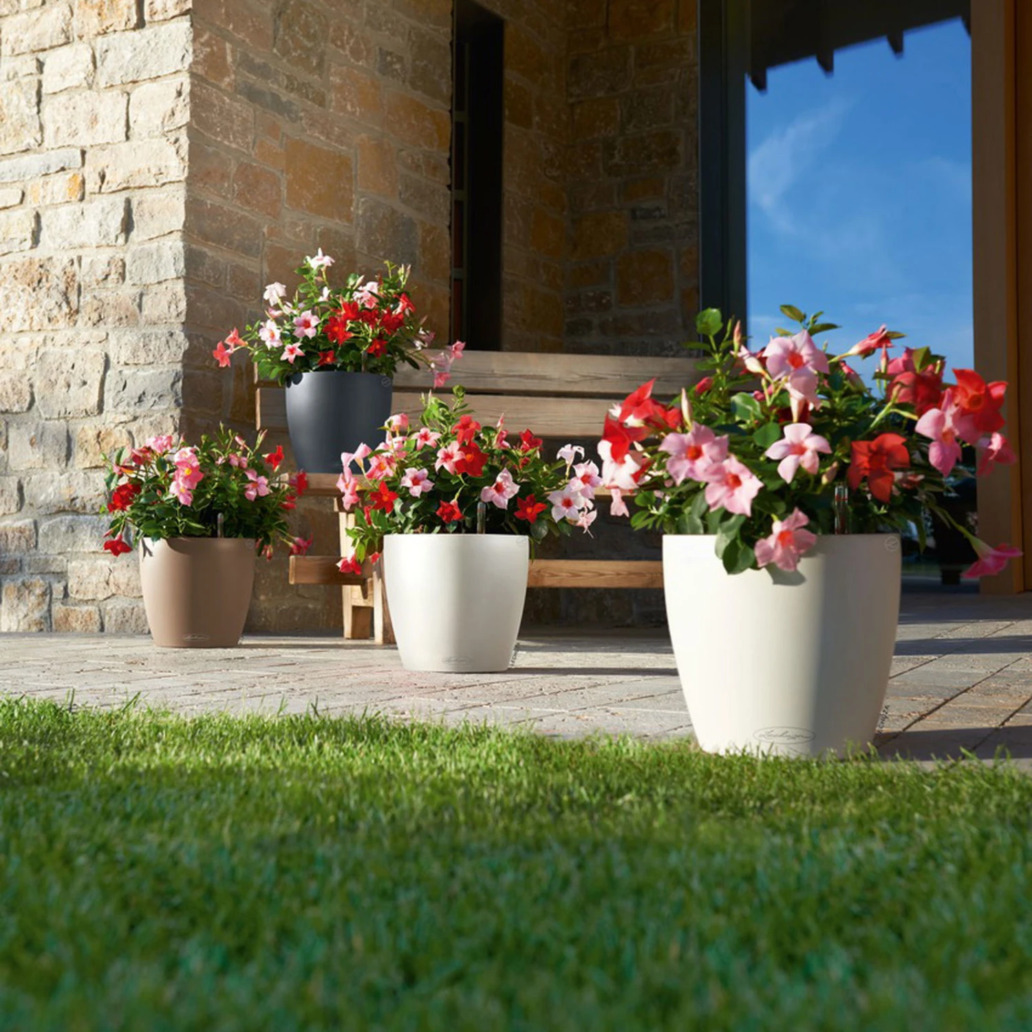 LECHUZA Pflanzgefäß 'Classico Color 70', Weiß, Ø 70 X H 64,5 Cm - Image 3