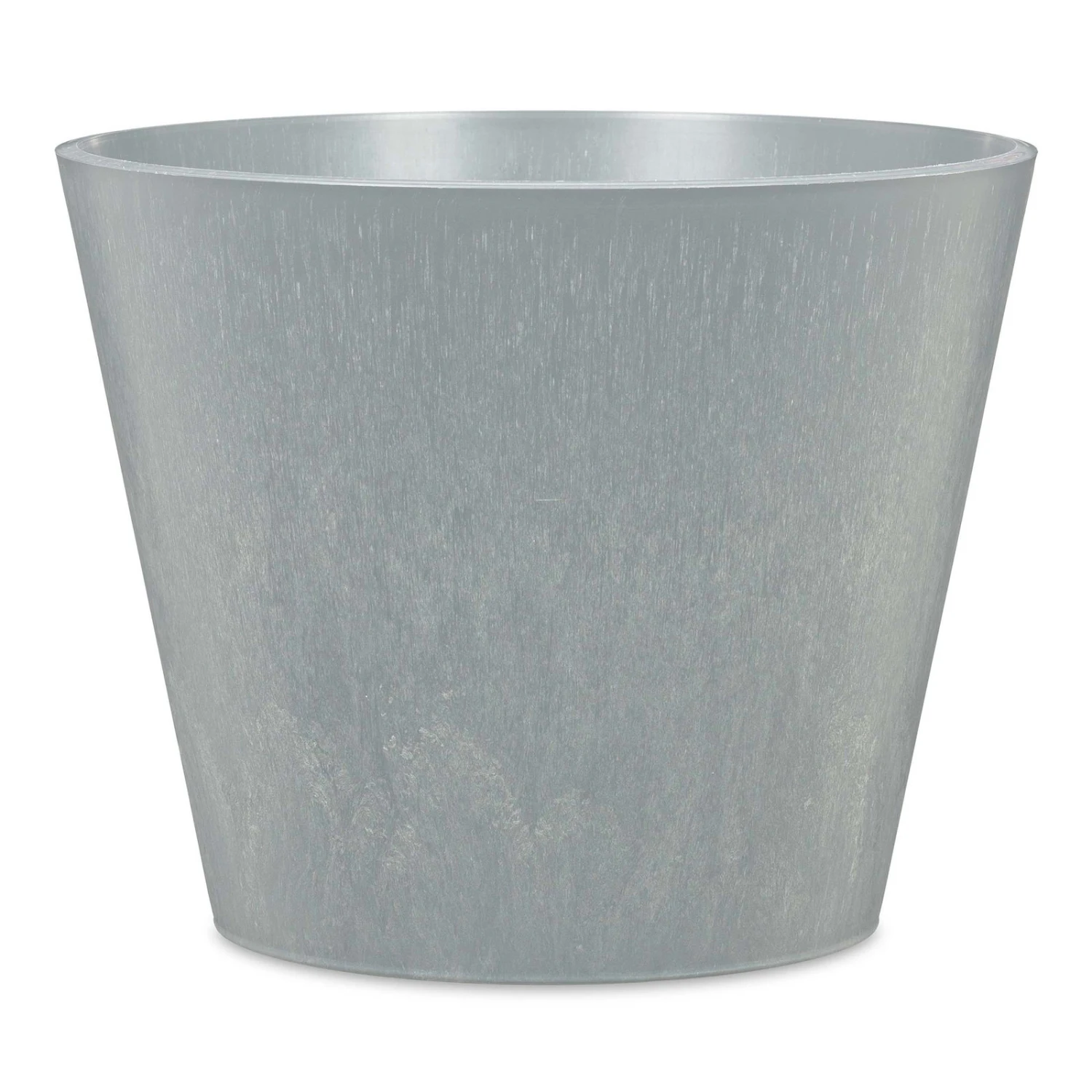 Pflanzgefäß 'Purista' Mit Reservoir, Rund, Concrete, Grau, Kunststoff