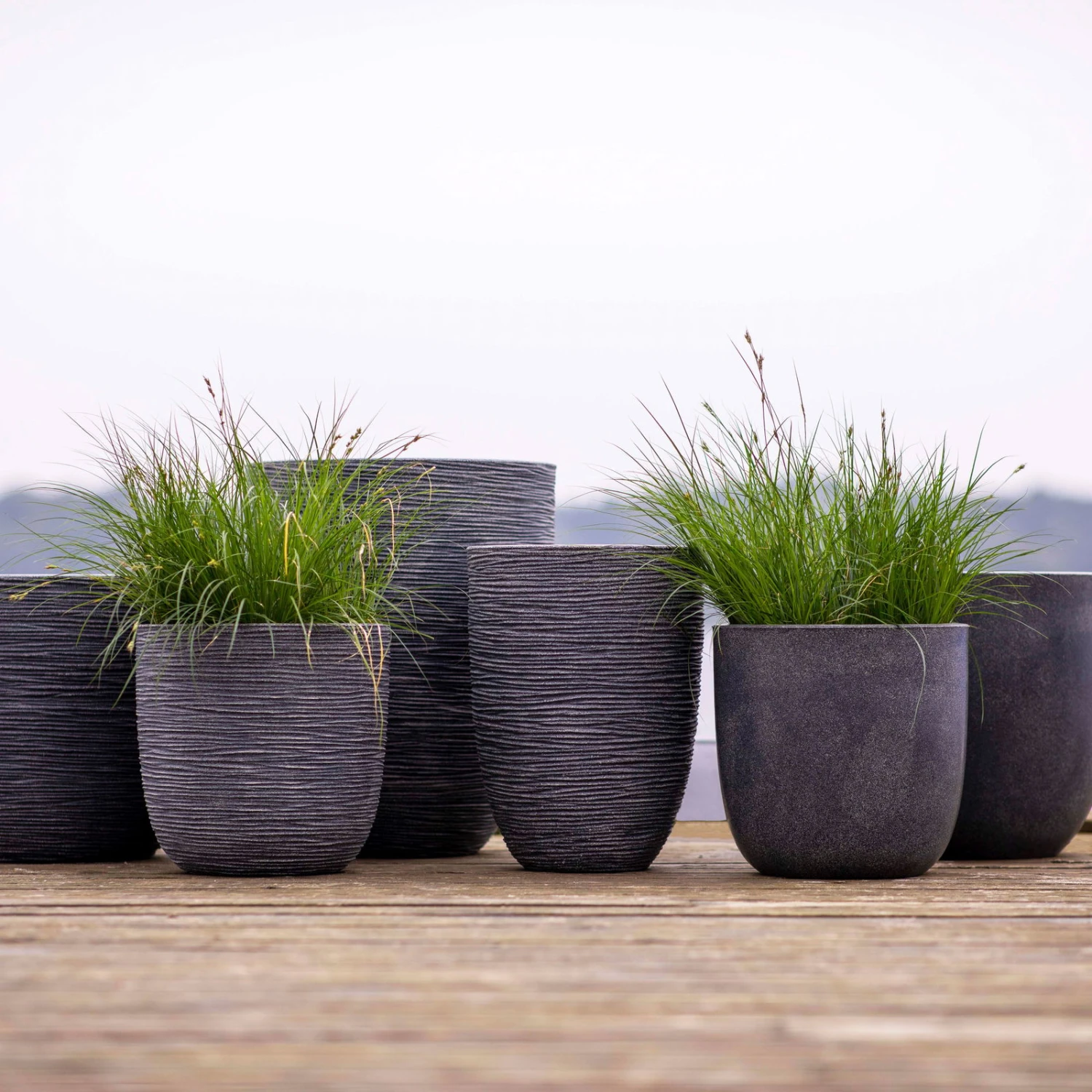 Pflanzgefäß 'Smooth', Grau, Ø 35 X H 34 Cm - Image 3