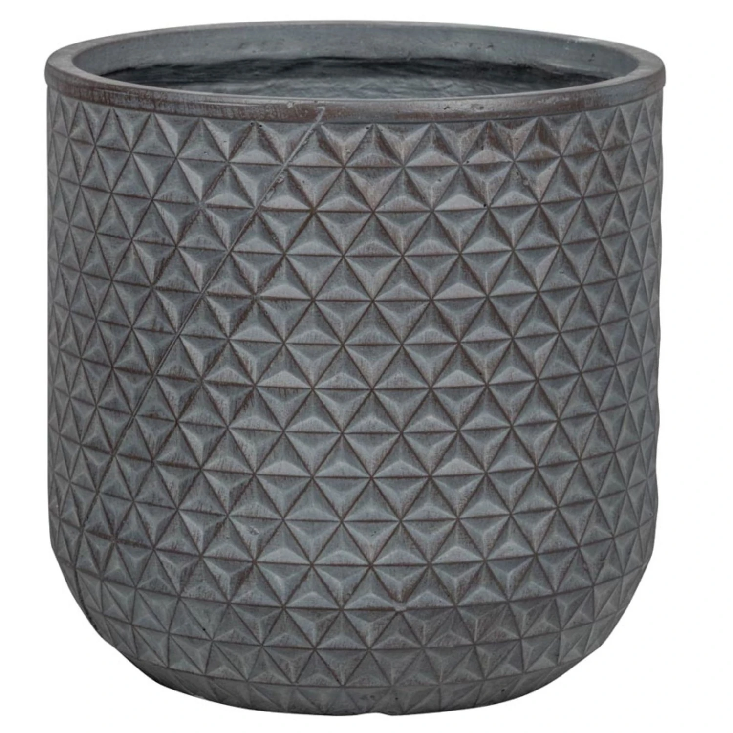 Pflanzgefäß 'Chester 04', Dunkelgrau