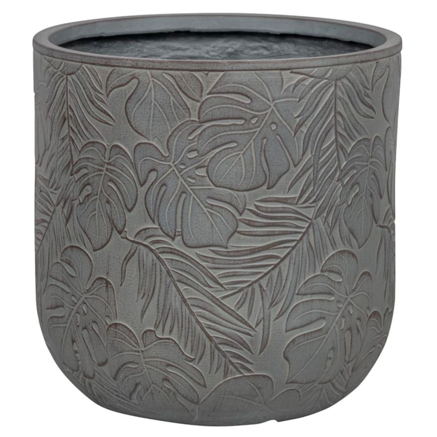 Pflanzgefäß 'Chester 08', Dunkelgrau