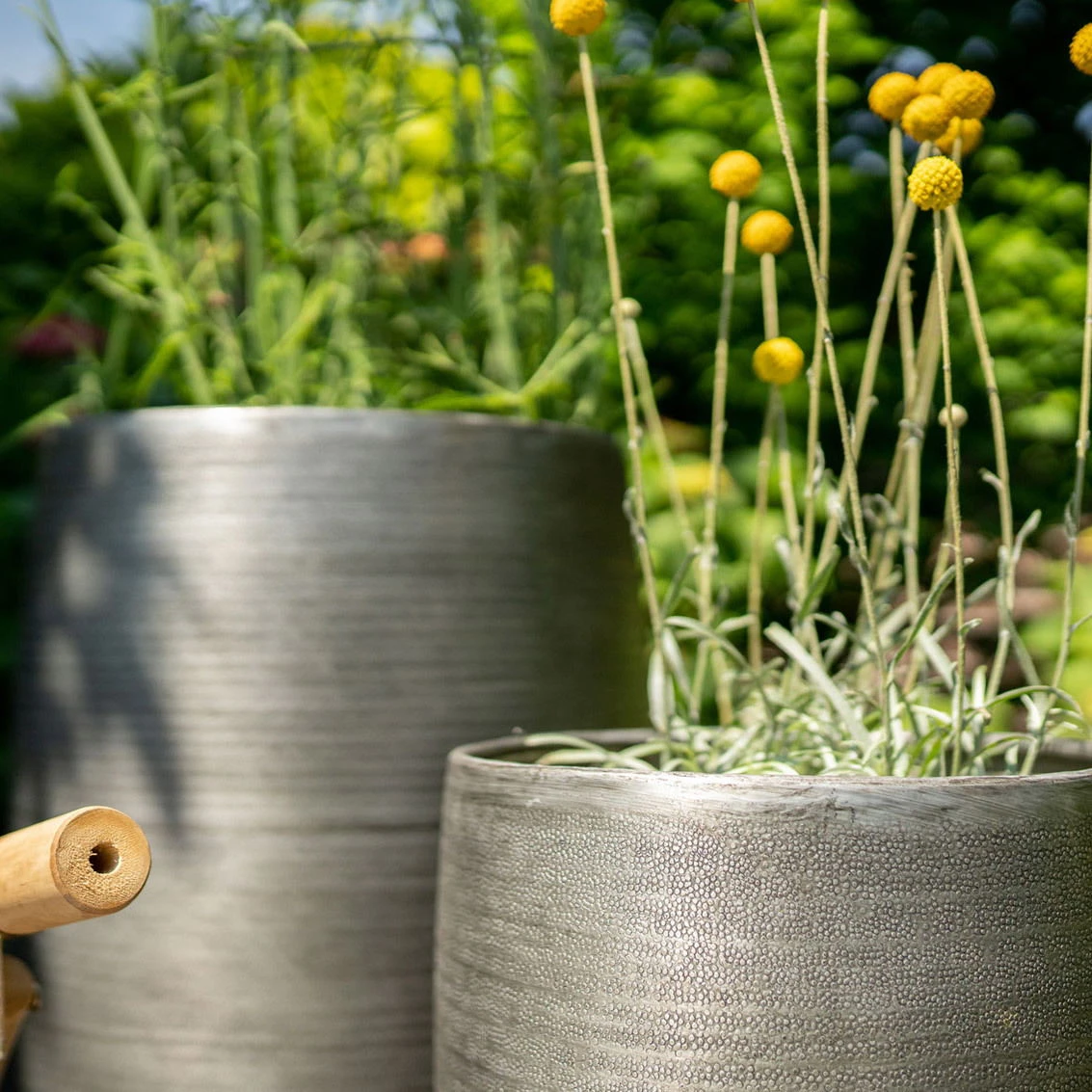 Pflanzgefäß 'Rowen', Silber, Ø 47 X H 82 Cm - Image 3