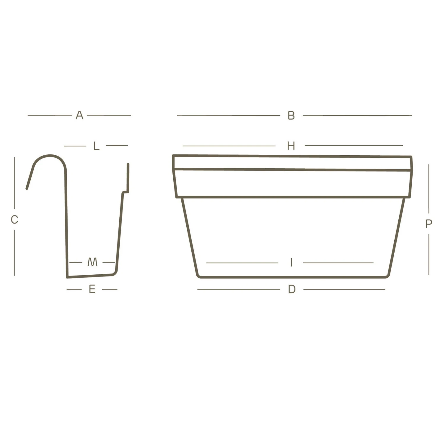 Balkon-Hängekasten UP Cassetta, Anthrazit, 50 Cm, 9 Liter - Image 2