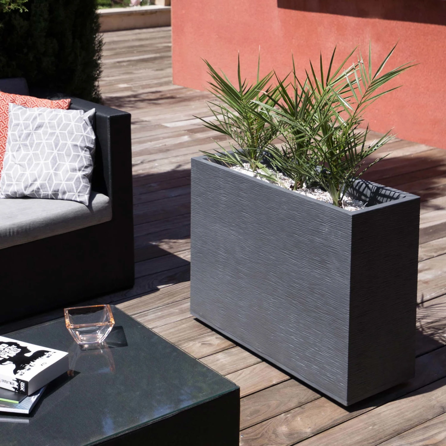 Pflanzkasten Graphit Crunch High, Anthrazit, L 78,5 X B 29,5 X H 60 Cm - Image 3