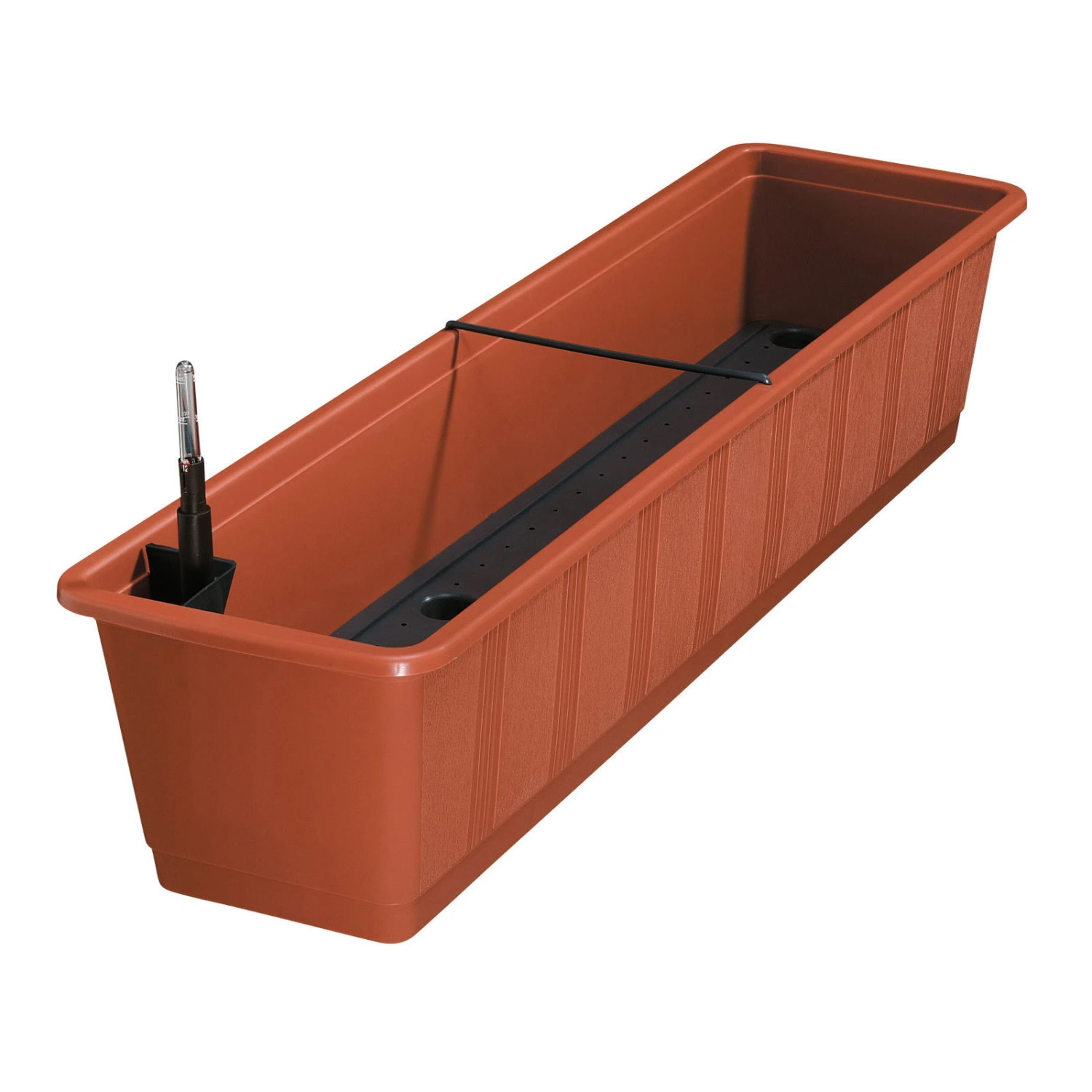 Bewässerungskasten 'Aqua Green', Terrakotta, Mit Wasserstandsanzeiger