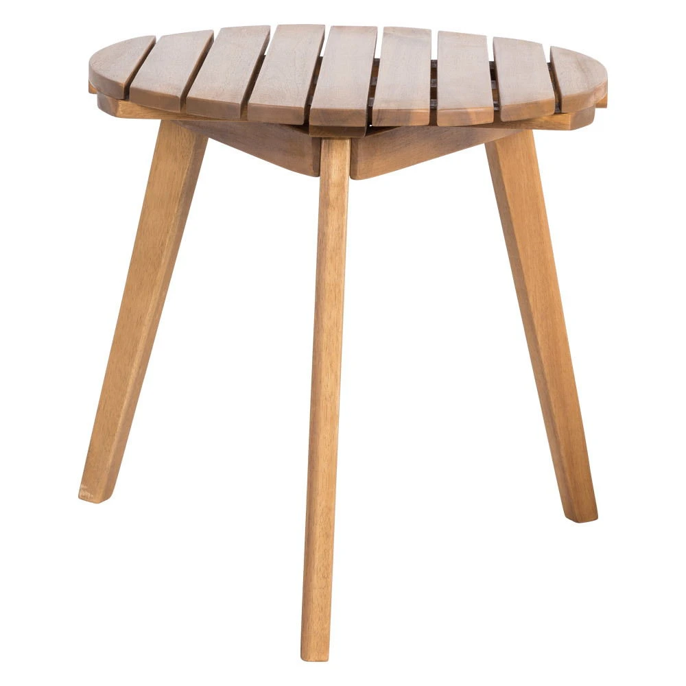 Hocker/Beistelltisch FSC®-Akazienholz Rund Ø Ca. 50 Cm, Höhe 40 Cm