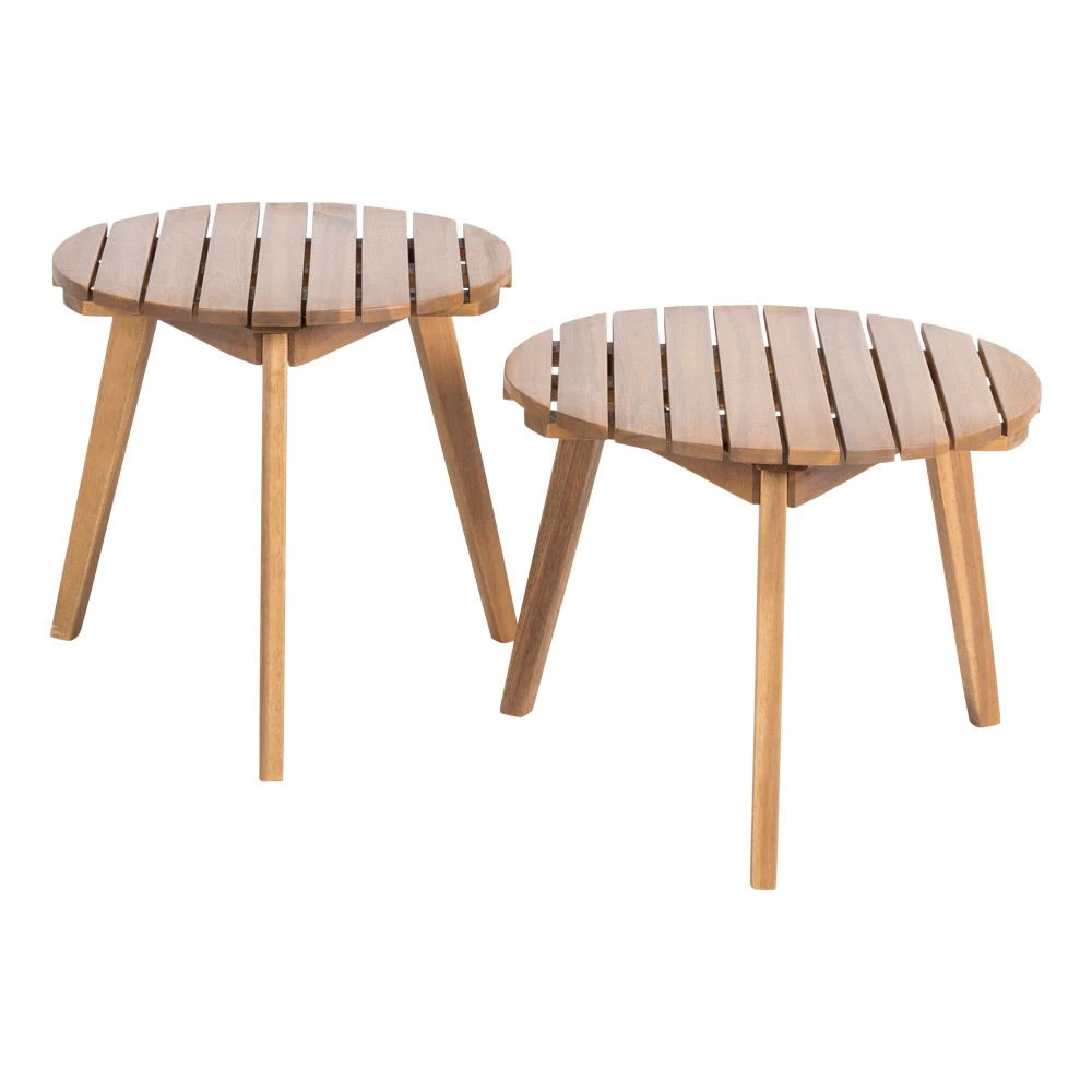 Hocker/Beistelltisch FSC®-Akazienholz Rund Ø Ca. 50 Cm, Höhe 40 Cm - Image 3