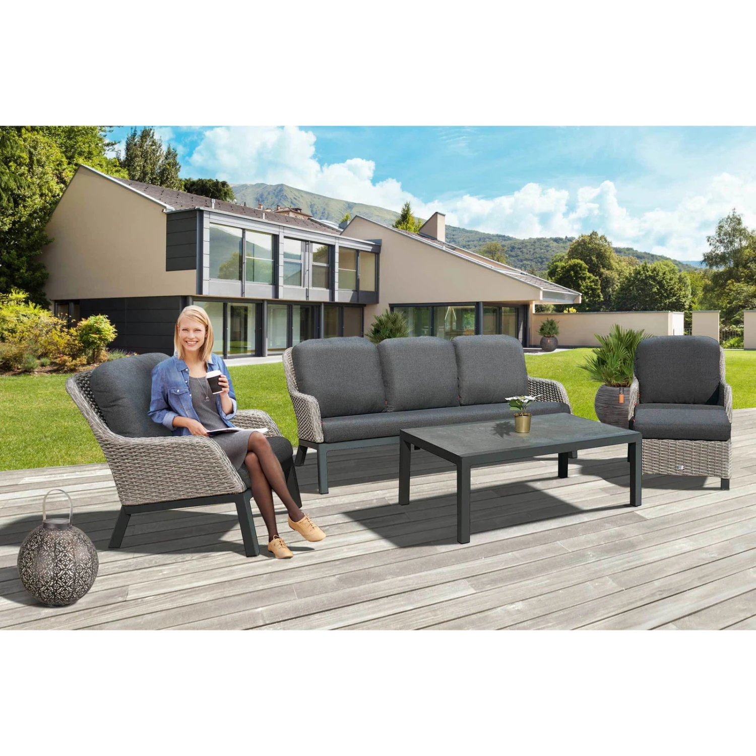 Solarlaterne "Damast", Kupfer, 23 X 22cm - Image 6