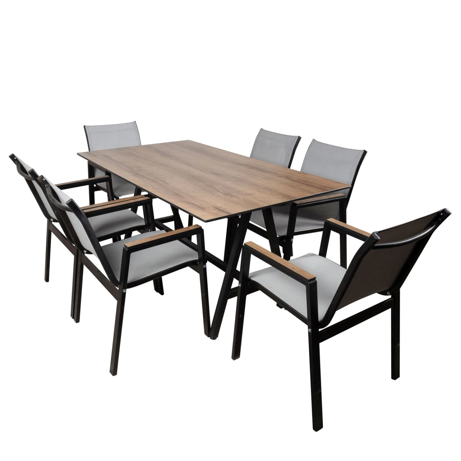 Stapelsessel, Schwarz, Grau, Ca. 86 X 66 X 56 Cm - Image 5