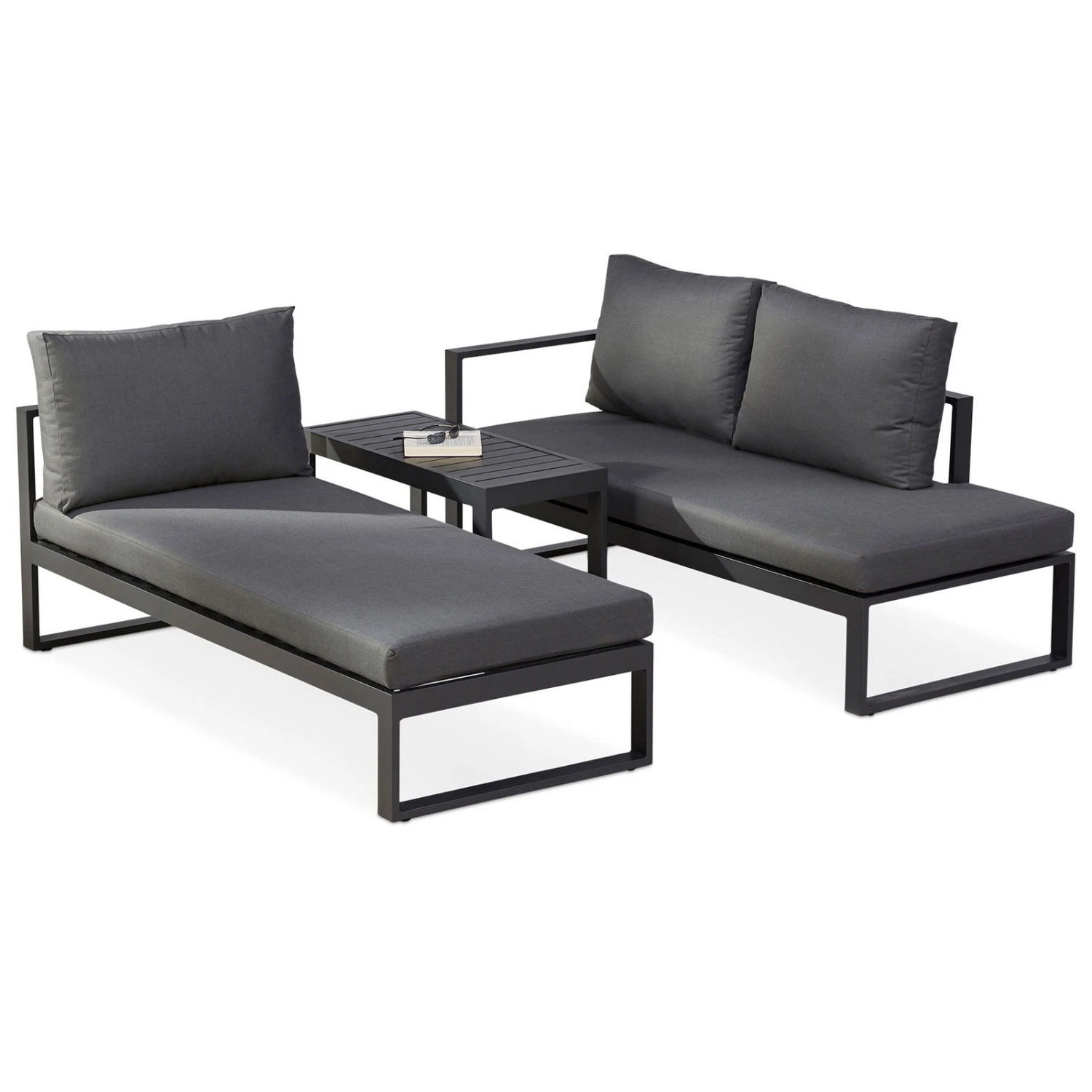 Best Loungegruppe 'Navarino', 4lgt., Anthrazit - Image 2