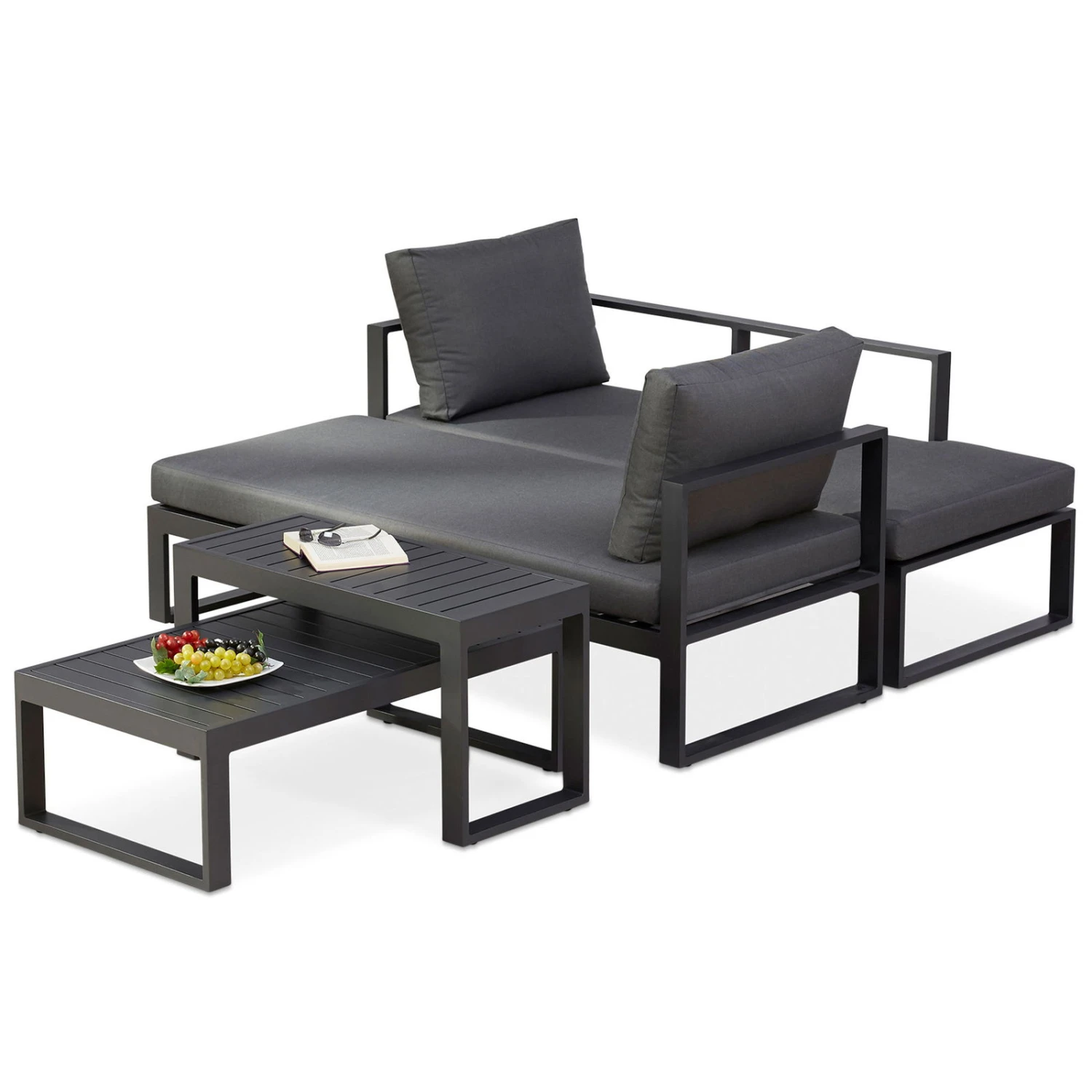 Best Loungegruppe 'Navarino', 4lgt., Anthrazit - Image 4