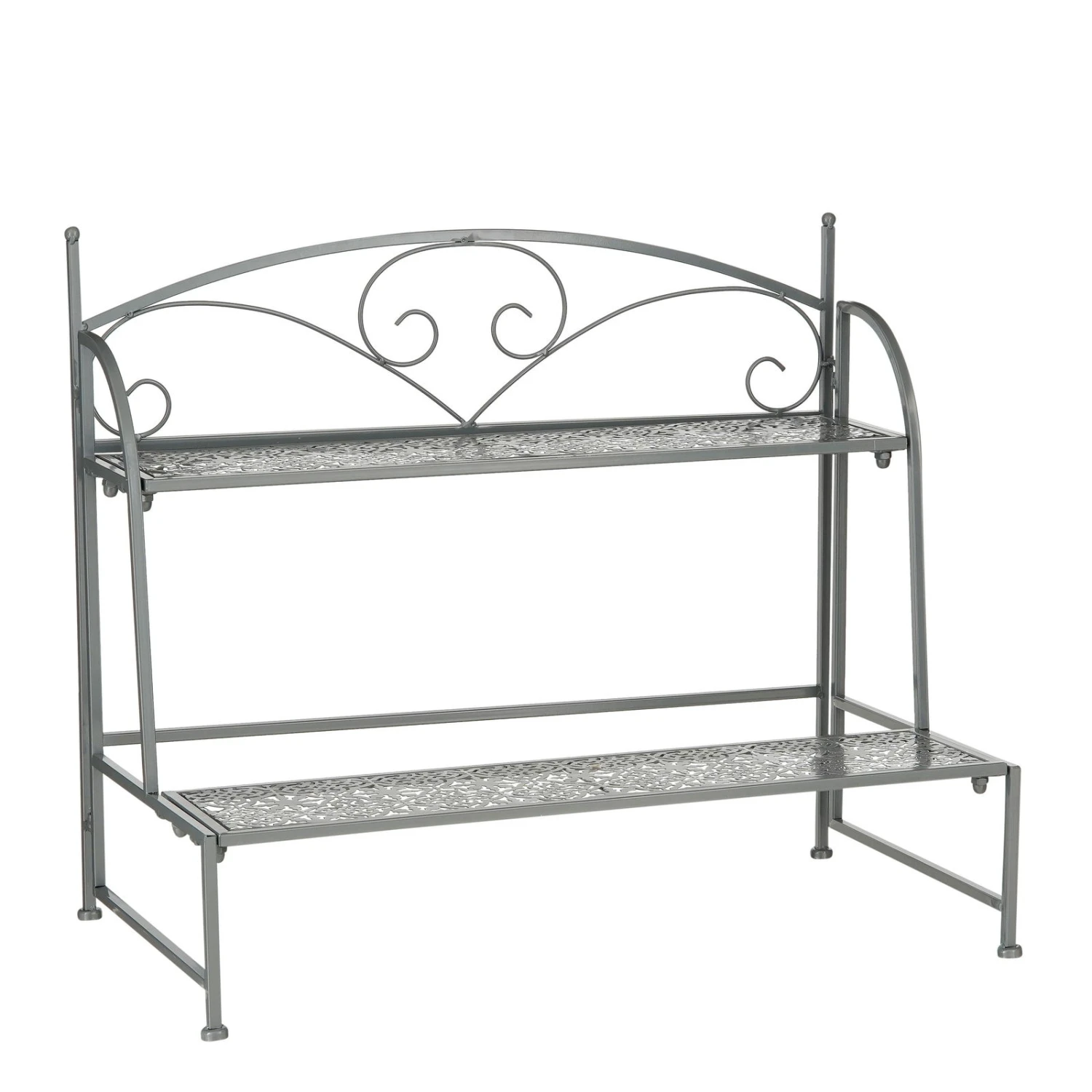 Pflanzregal 'Thalia', Dunkelgrau, Eisen, Ca. 69,5 X 38 X H59 Cm