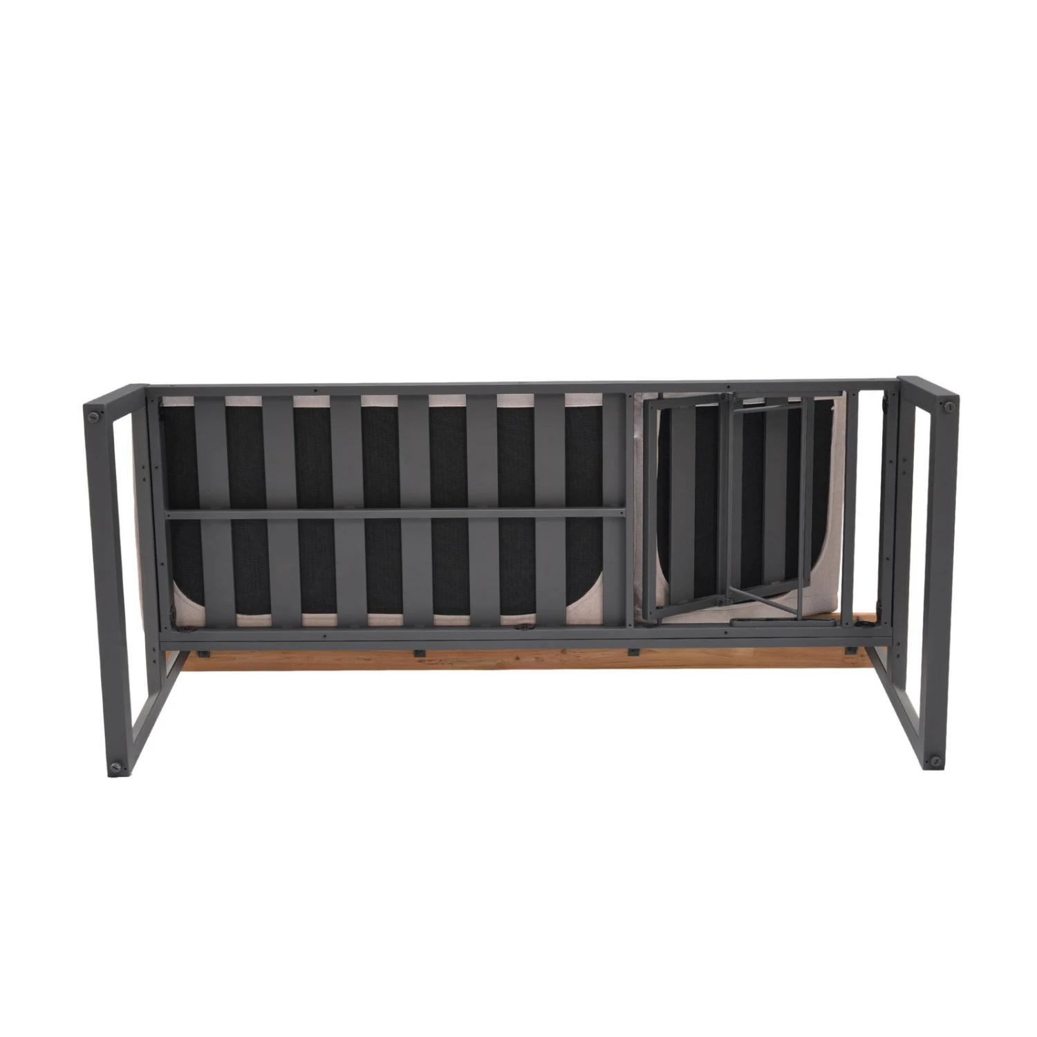 Dining-Bank 'Jimmy', 3-Sitzer, Grau, Ca. 191 X 89 X 75 Cm - Image 3