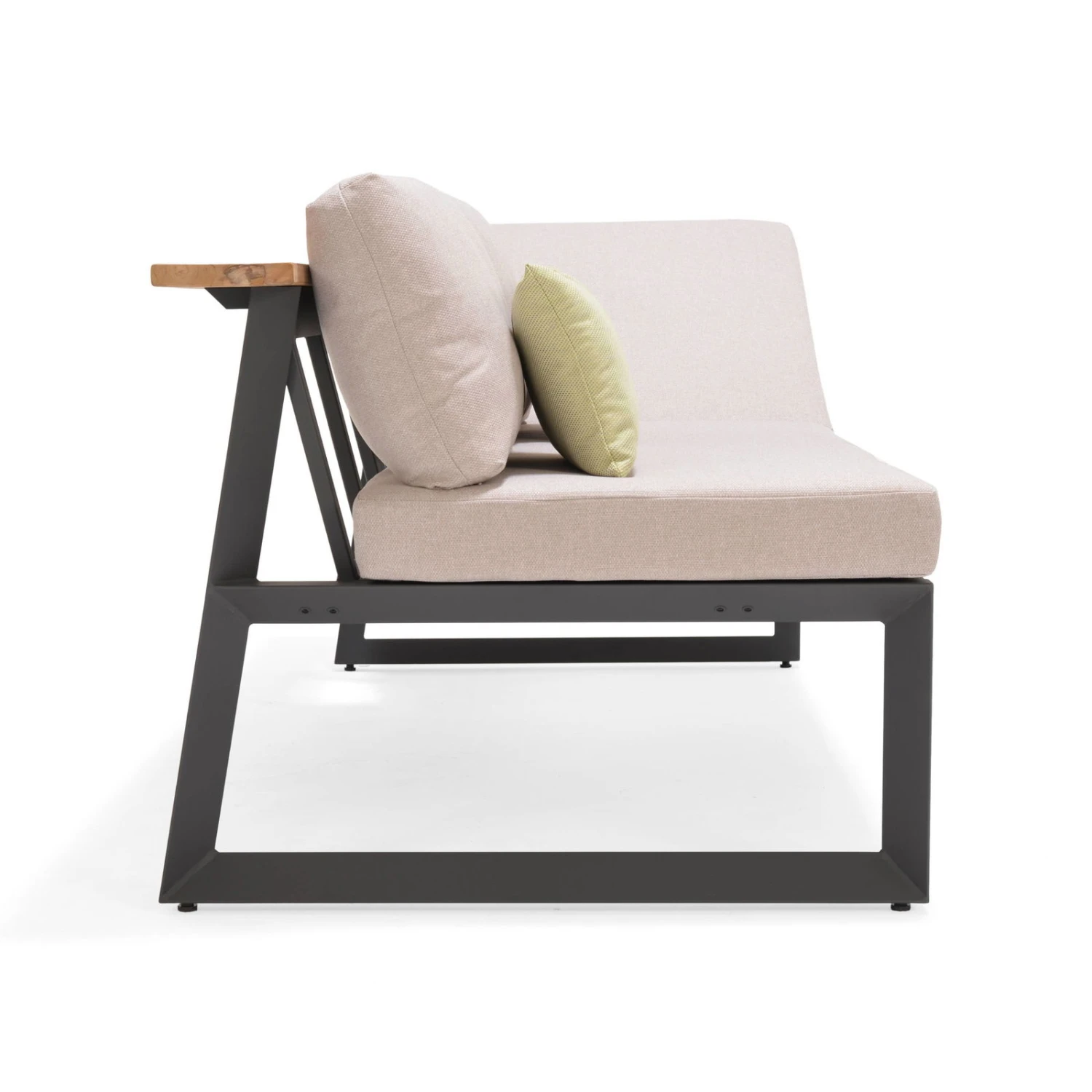 Dining-Bank 'Jimmy', 3-Sitzer, Grau, Ca. 191 X 89 X 75 Cm - Image 5