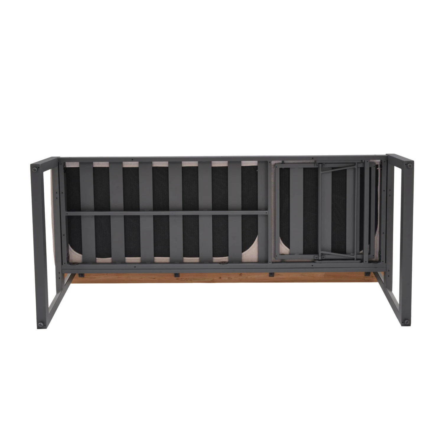 Dining-Bank 'Jimmy', 3-Sitzer, Grau, Ca. 191 X 89 X 75 Cm - Image 4