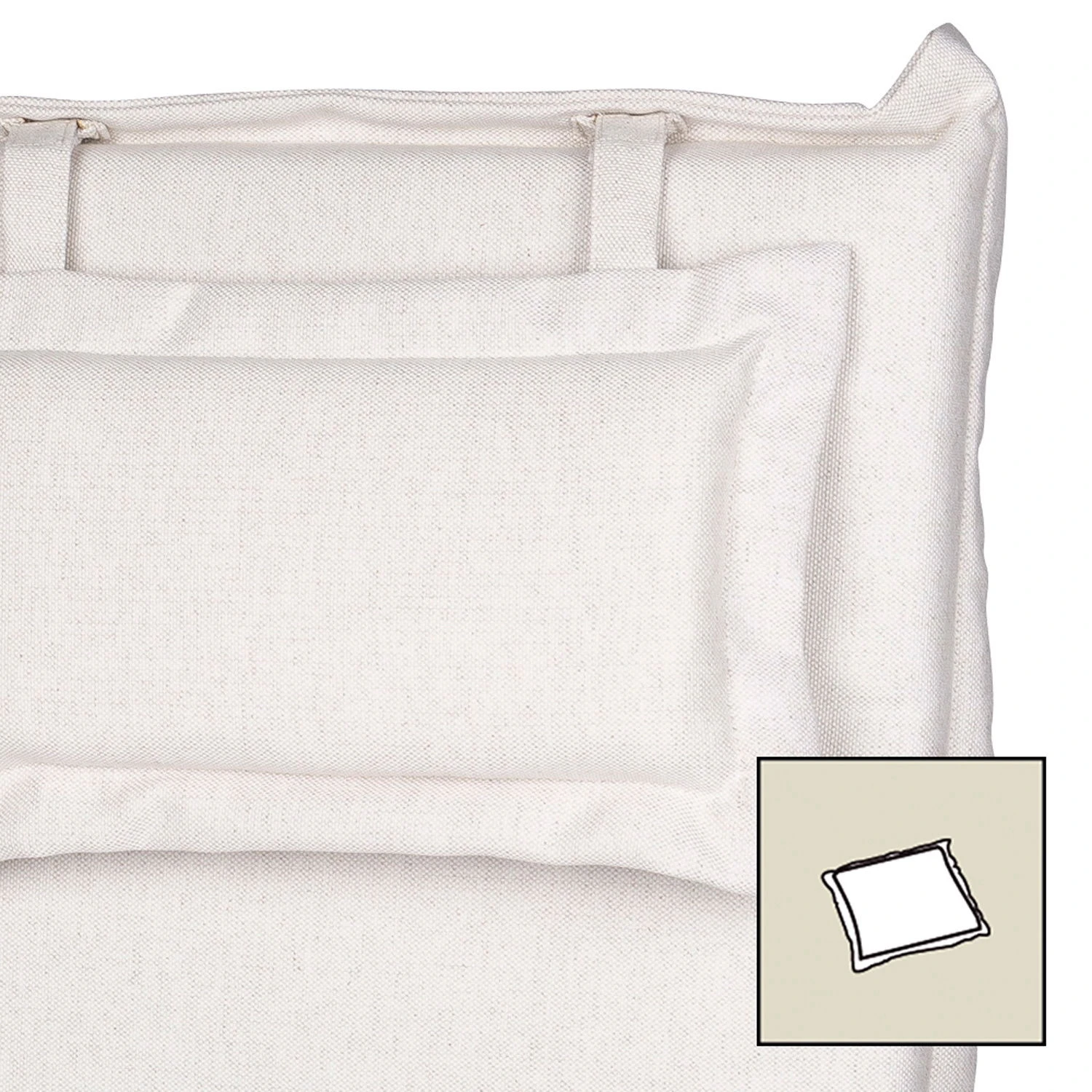 Sitzkissen Samoa Blanko 9013, Ca. 45 X 47 Cm, Robust, Waschbar