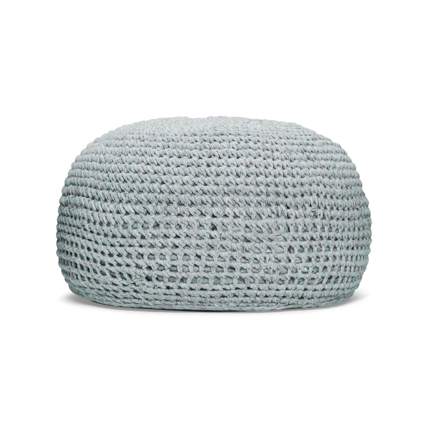 Best Pouf 'Ronda', Soft Blue, Ca. 55 X 55 X 41 Cm