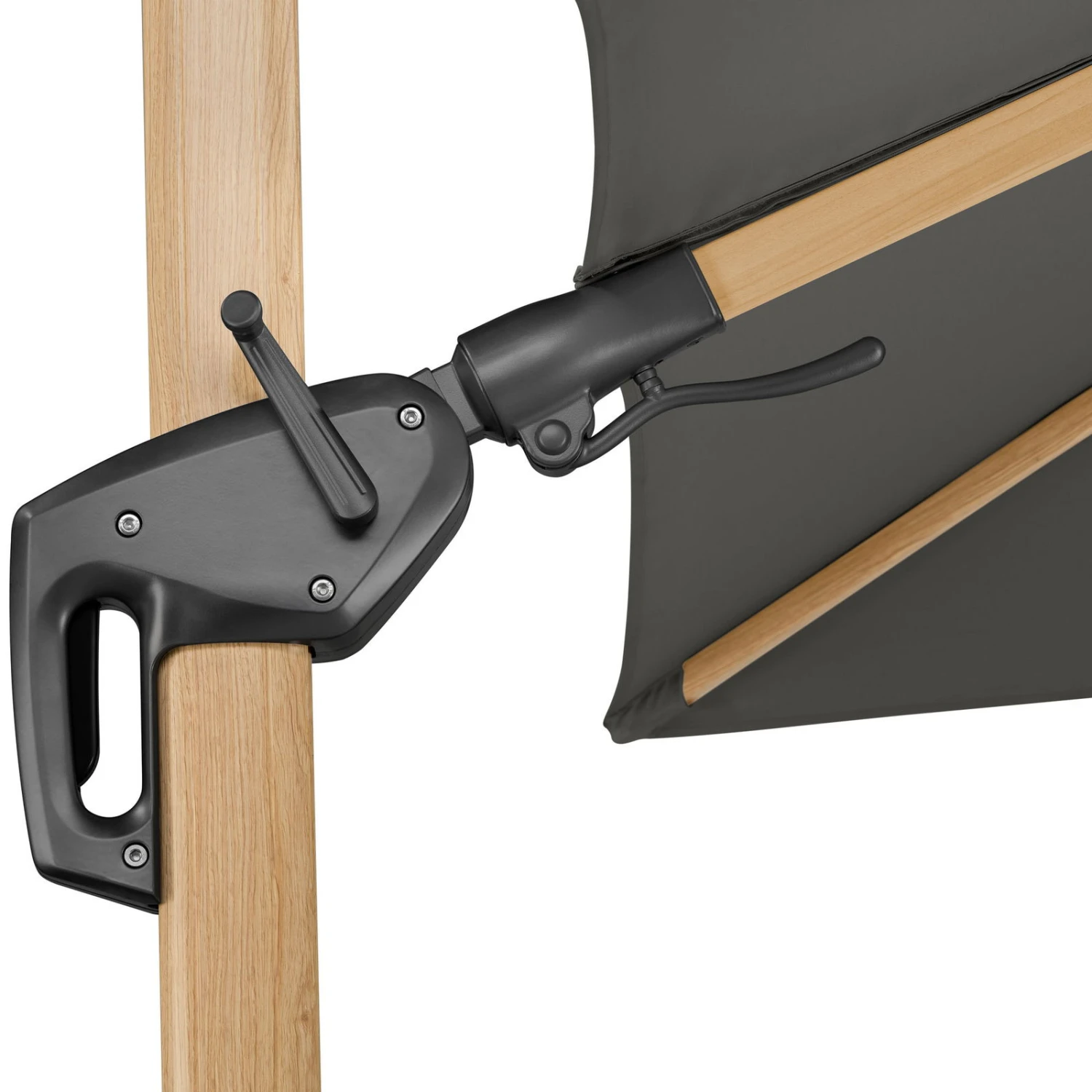 Pendelschirm 'Rhodos Twist Woody', Anthrazit, Ca. 300 X 300 Cm - Image 10