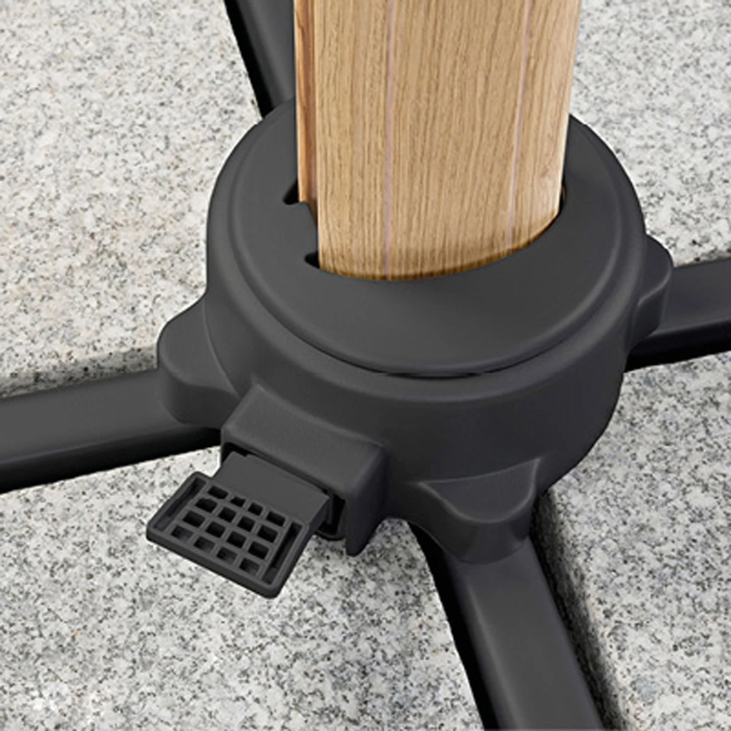 Pendelschirm 'Rhodos Twist Woody', Anthrazit, Ca. 300 X 300 Cm - Image 11