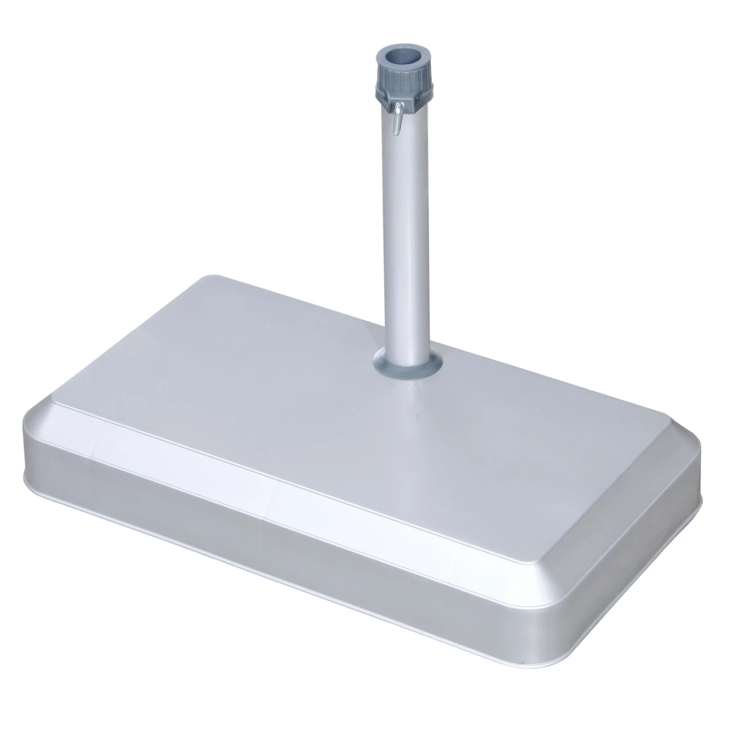 Doppler Balkonschirmständer, 20 Kg, Silber