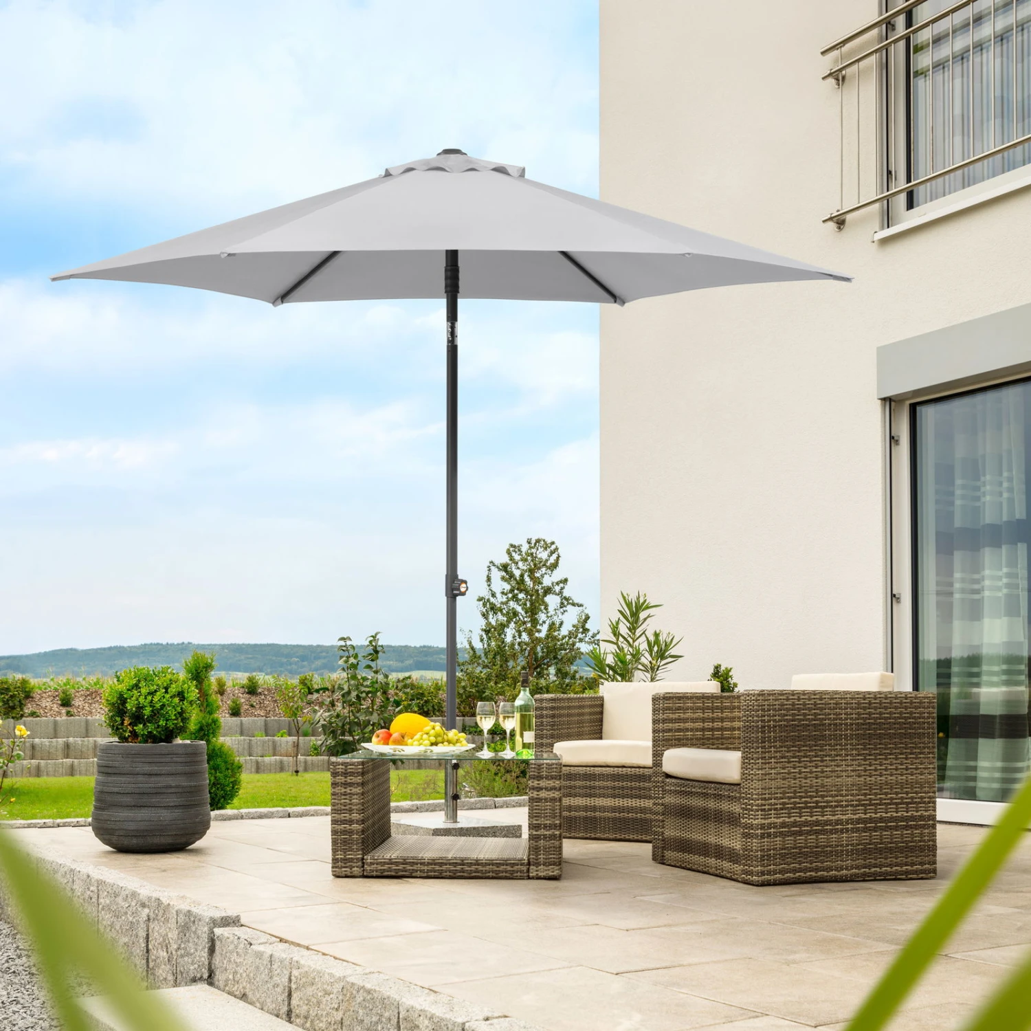 Mittelstockschirm 'Sevilla', Ø Ca. 270 Cm - Image 8