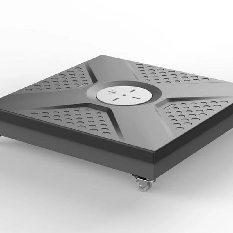 Doppler Rollsockel Für Pendelschirme, Befüllbar, Anthrazit, Ca. 88 X 88 X 20 Cm